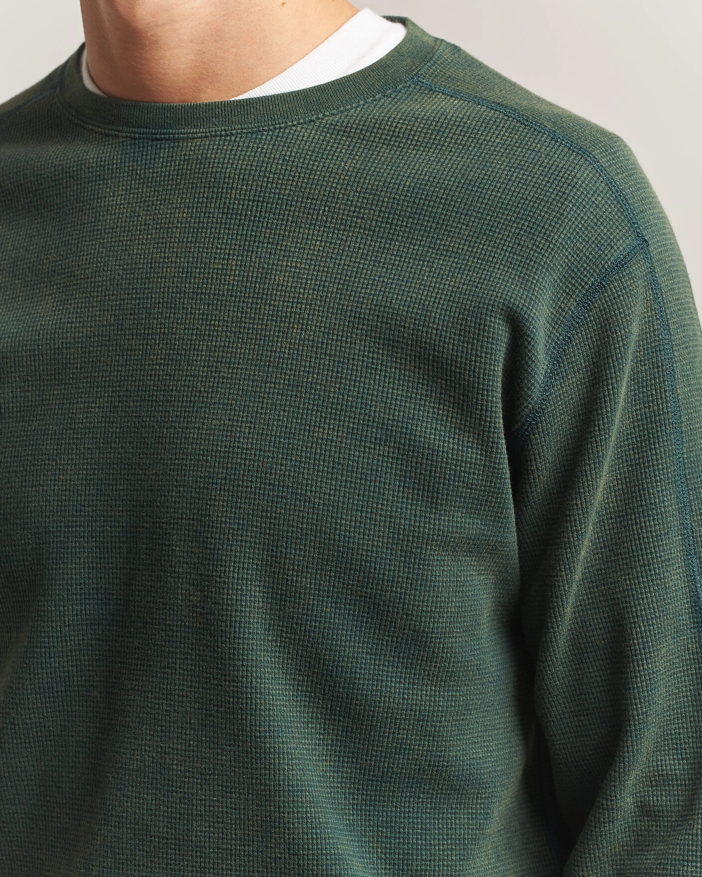 Herr | T-Shirts | BEAMS PLUS | Fade Thermal Crew Green
