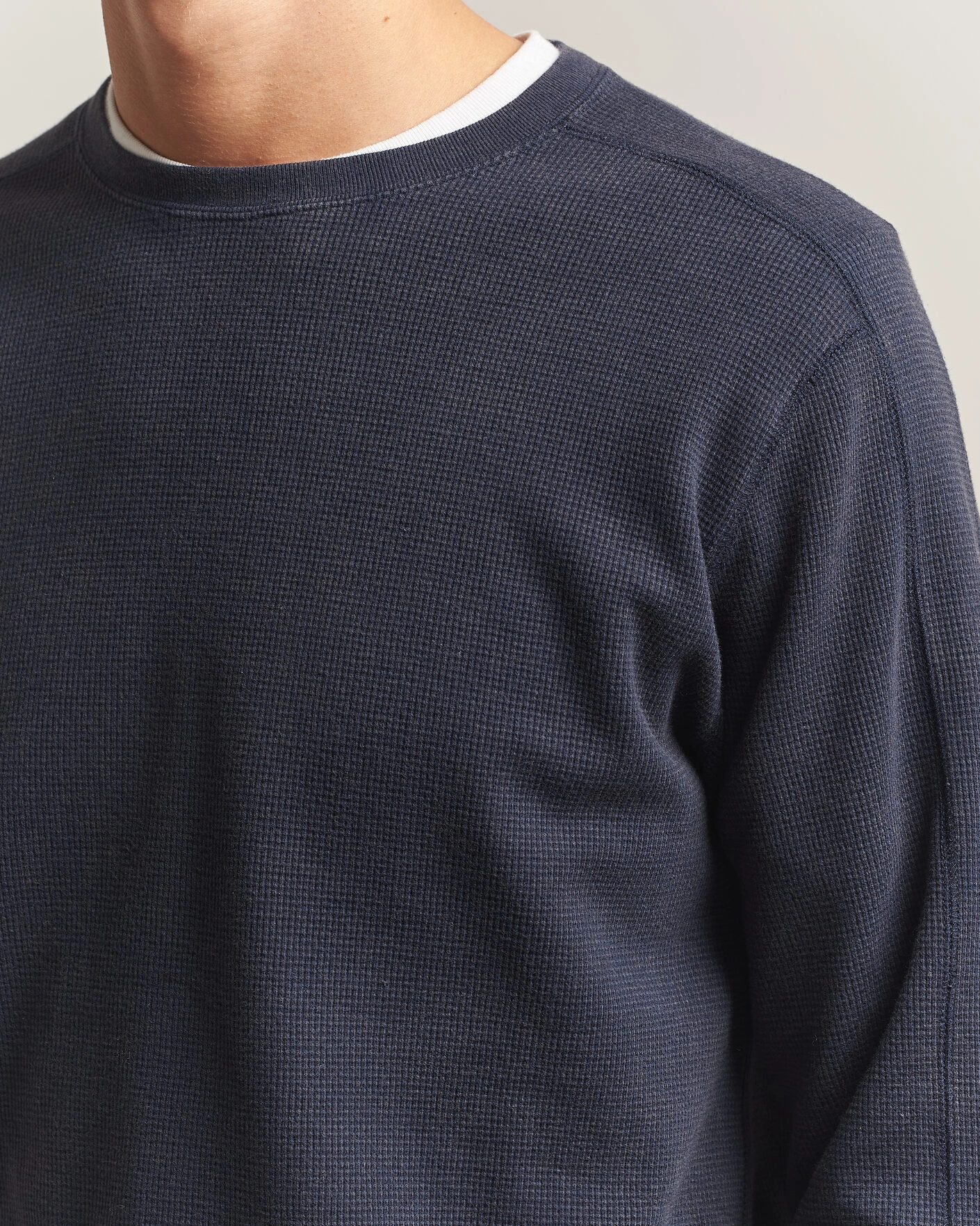 Herr | T-Shirts | BEAMS PLUS | Fade Thermal Crew Navy