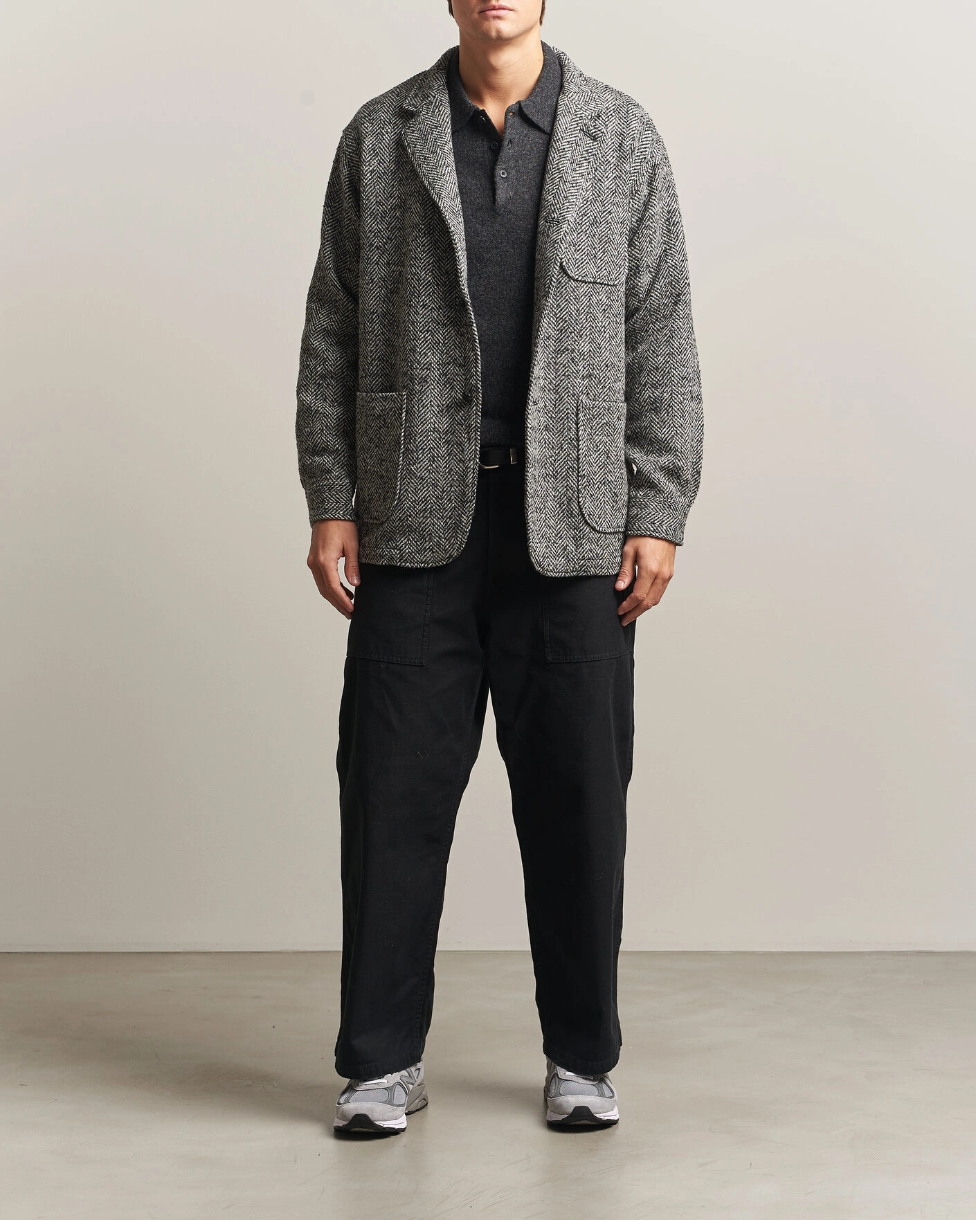 Herr | Jackor | BEAMS PLUS | Wool Herringbone Jacket Grey