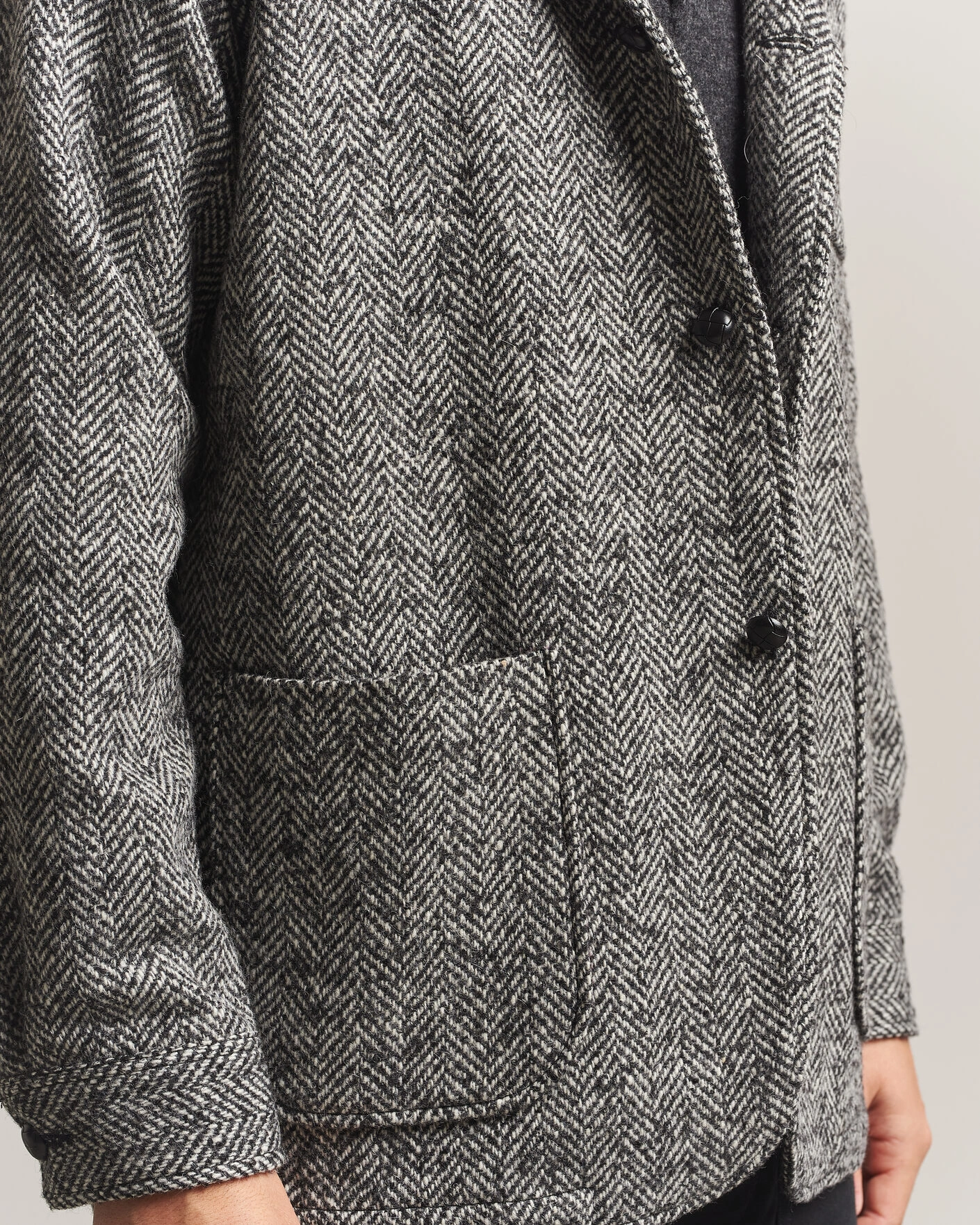 Herr | Jackor | BEAMS PLUS | Wool Herringbone Jacket Grey