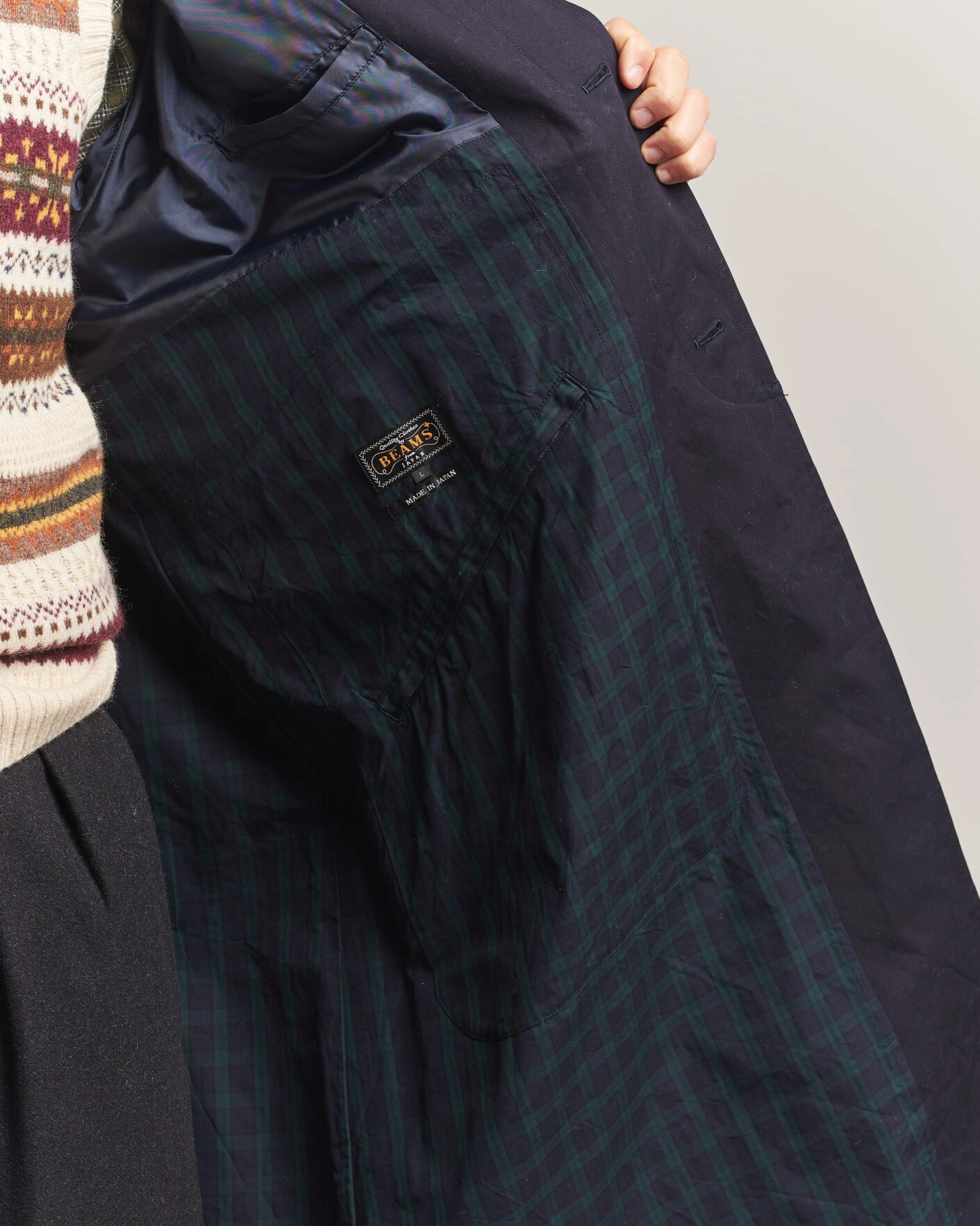 Herr | Jackor | BEAMS PLUS | Oxford Over Coat Navy
