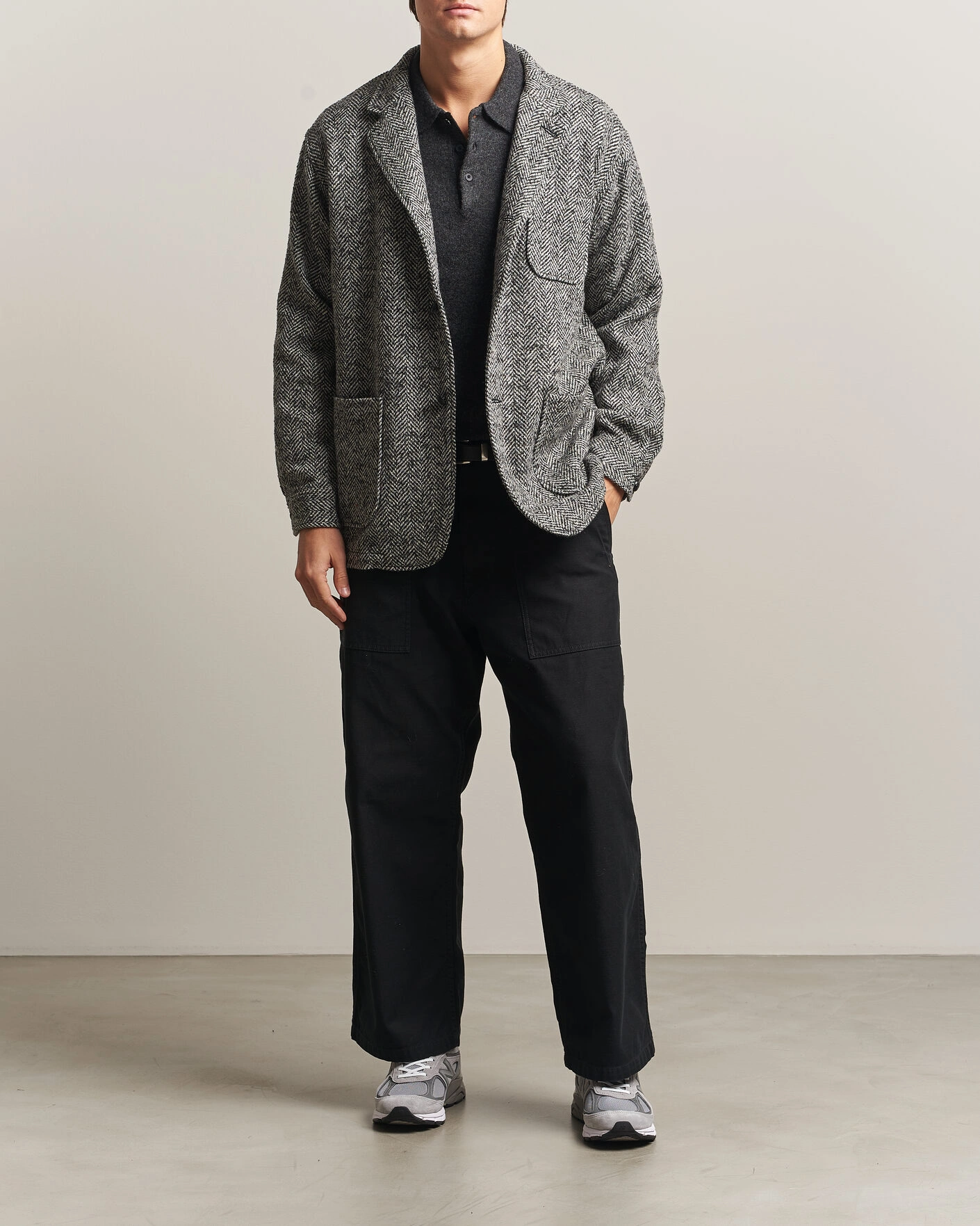 Herr | Byxor | BEAMS PLUS | MIL Utility Sateen Trousers Black