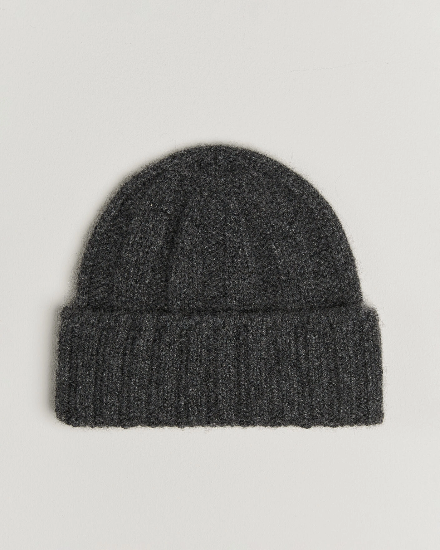 Herr | Mössor | BEAMS PLUS | Cashmere Rib Beanie Grey