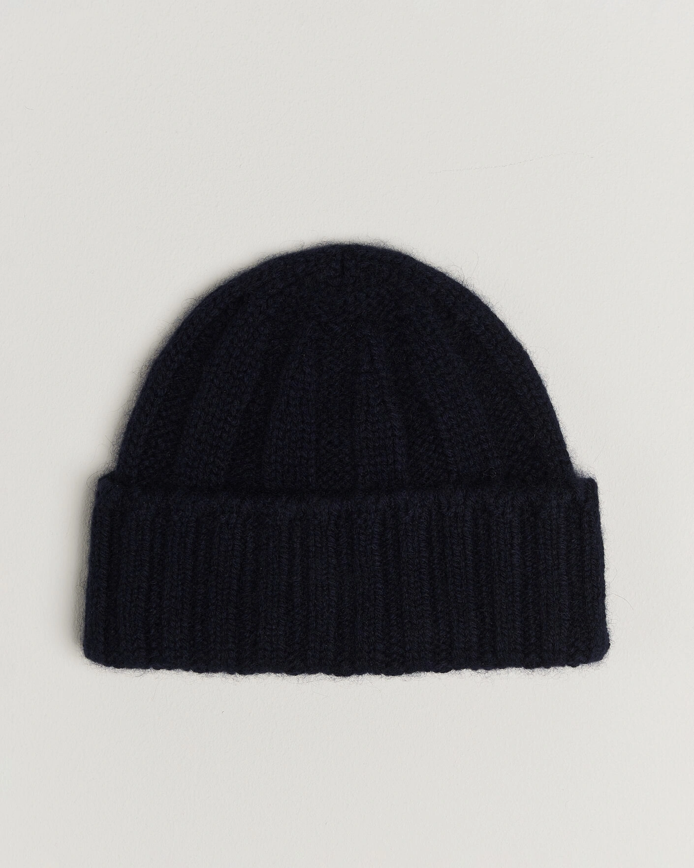 Herr | Mössor | BEAMS PLUS | Cashmere Rib Beanie Navy