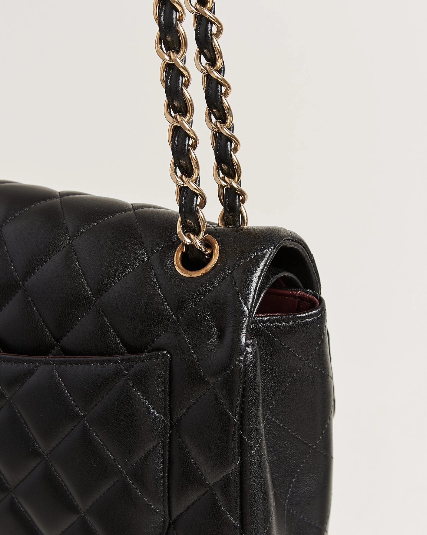 Herr | Pre-Owned & Vintage Bags | Chanel Pre-Owned | Classic Jumbo Double Flap Bag Lambskin Black