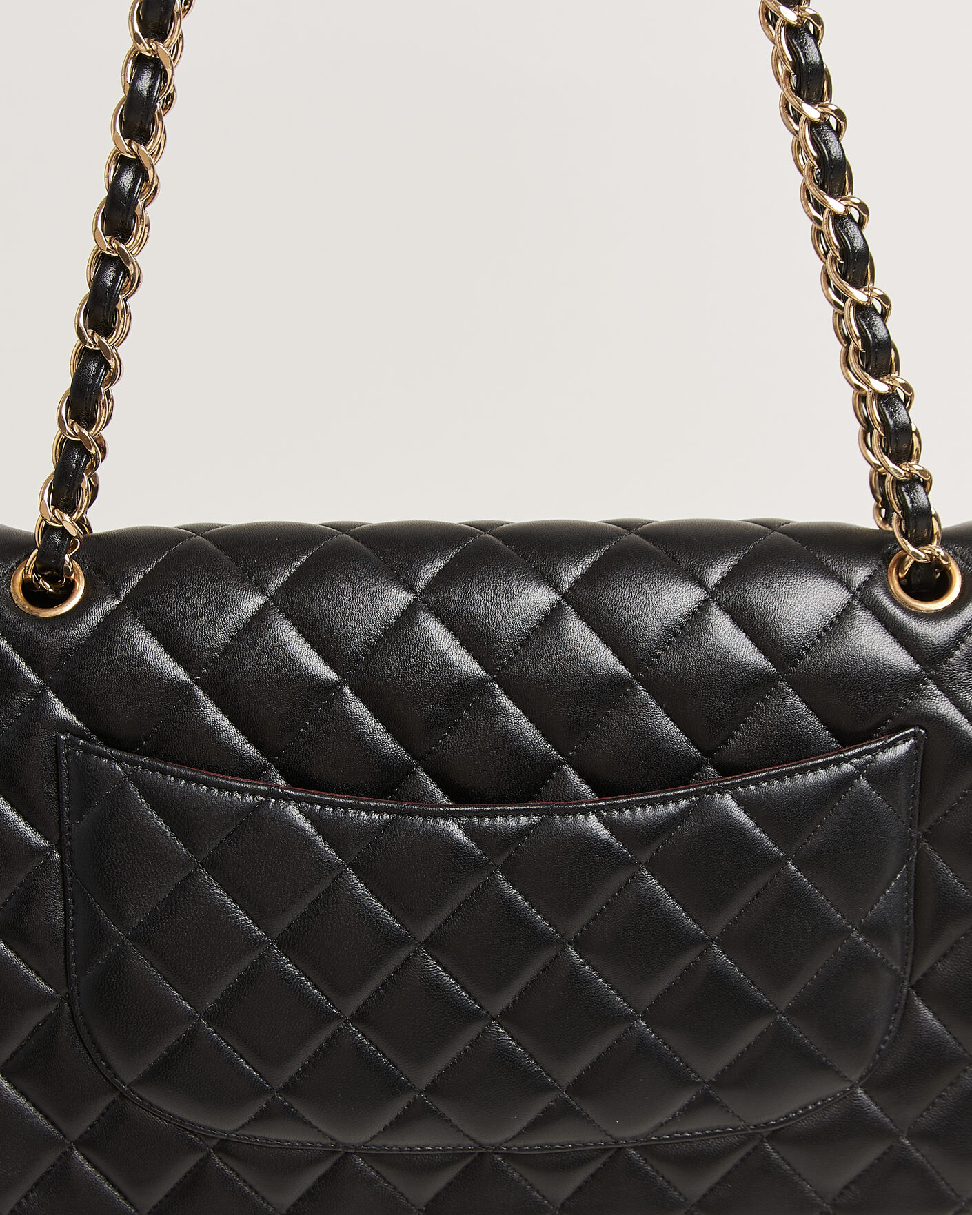 Herr | Pre-Owned & Vintage Bags | Chanel Pre-Owned | Classic Jumbo Double Flap Bag Lambskin Black
