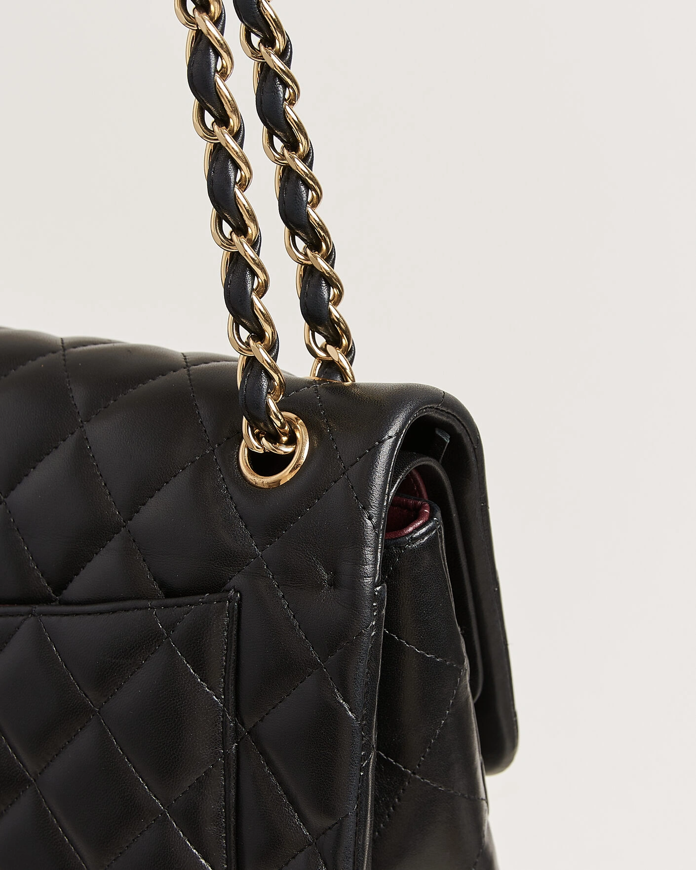Herr | Pre-Owned & Vintage Bags | Chanel Pre-Owned | Classic Jumbo Double Flap Bag Lambskin Black