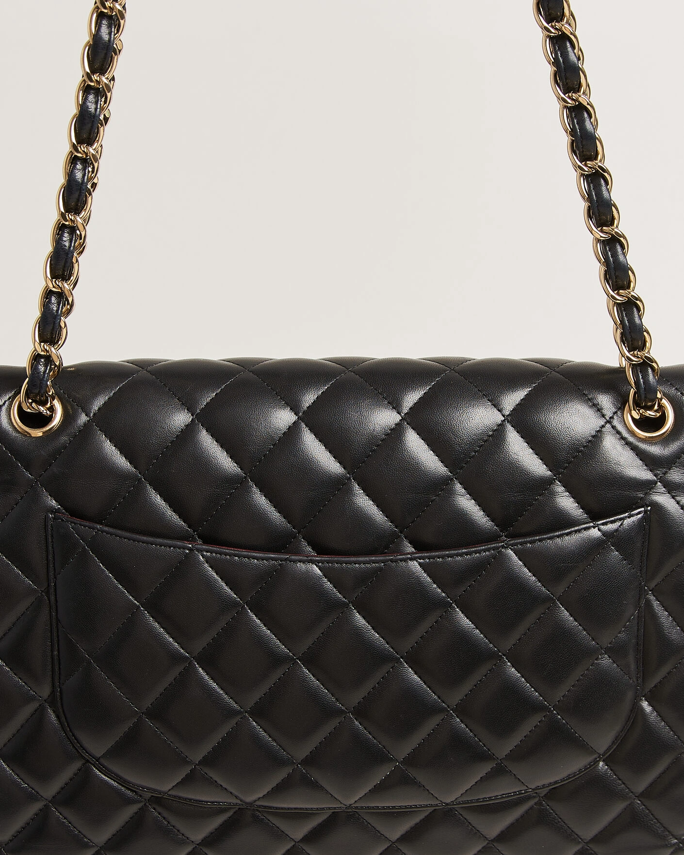 Herr | Pre-Owned & Vintage Bags | Chanel Pre-Owned | Classic Jumbo Double Flap Bag Lambskin Black