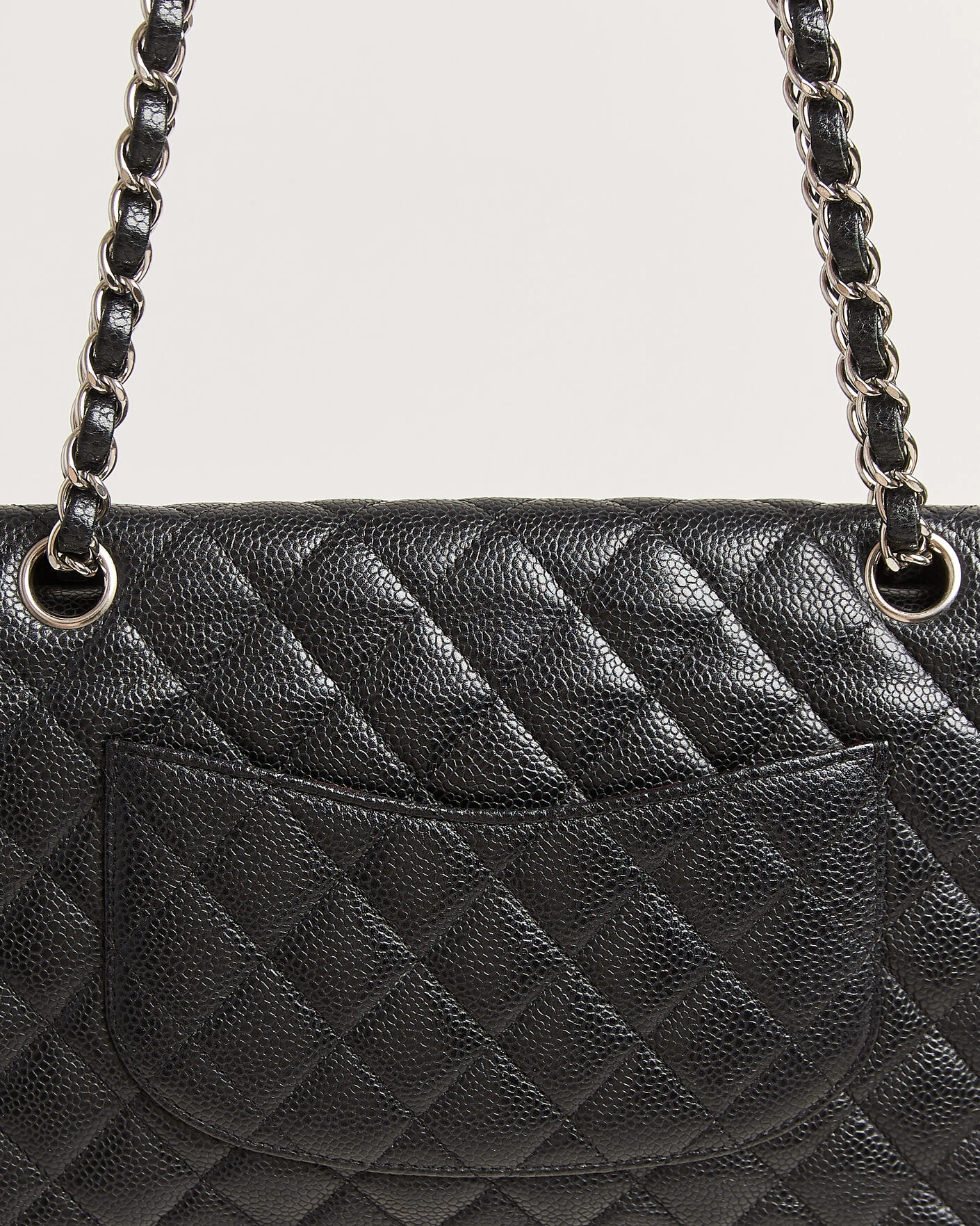 Herr | Pre-Owned & Vintage Bags | Chanel Pre-Owned | Classic Medium Single Flap Bag Caviar Black