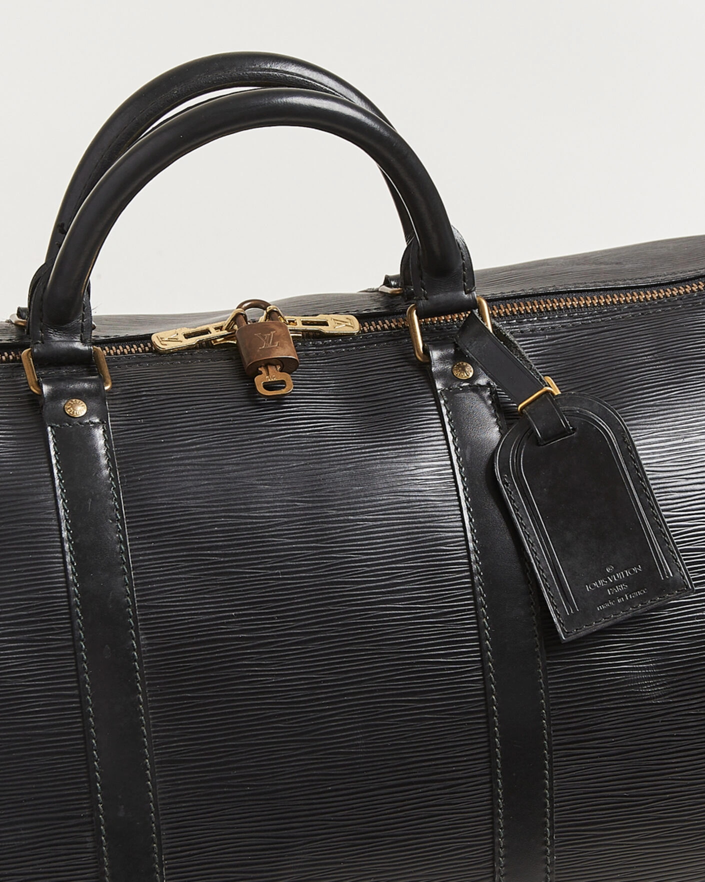 Herr | Pre-Owned & Vintage Bags | Louis Vuitton Pre-Owned | Keepall 60 Epi Leather Black