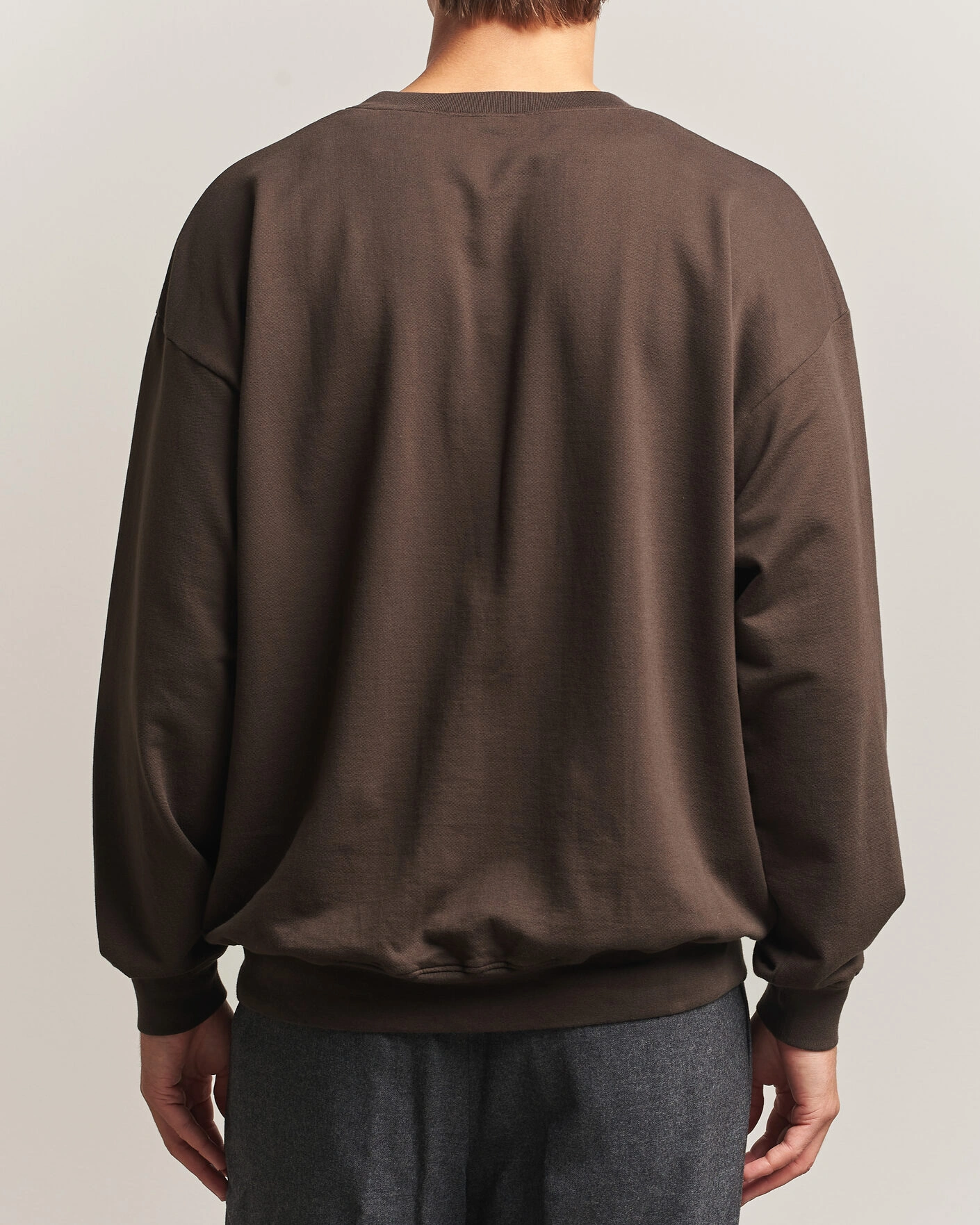 Herr | Tröjor | Auralee | Super High Gauge Sweat Pullover Dark Brown