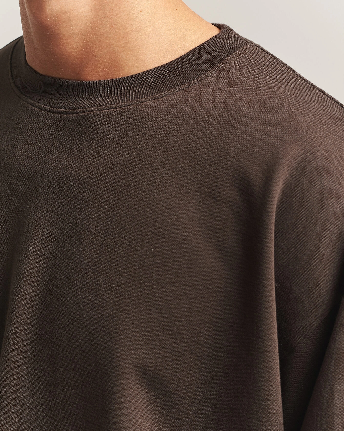 Herr | Tröjor | Auralee | Super High Gauge Sweat Pullover Dark Brown
