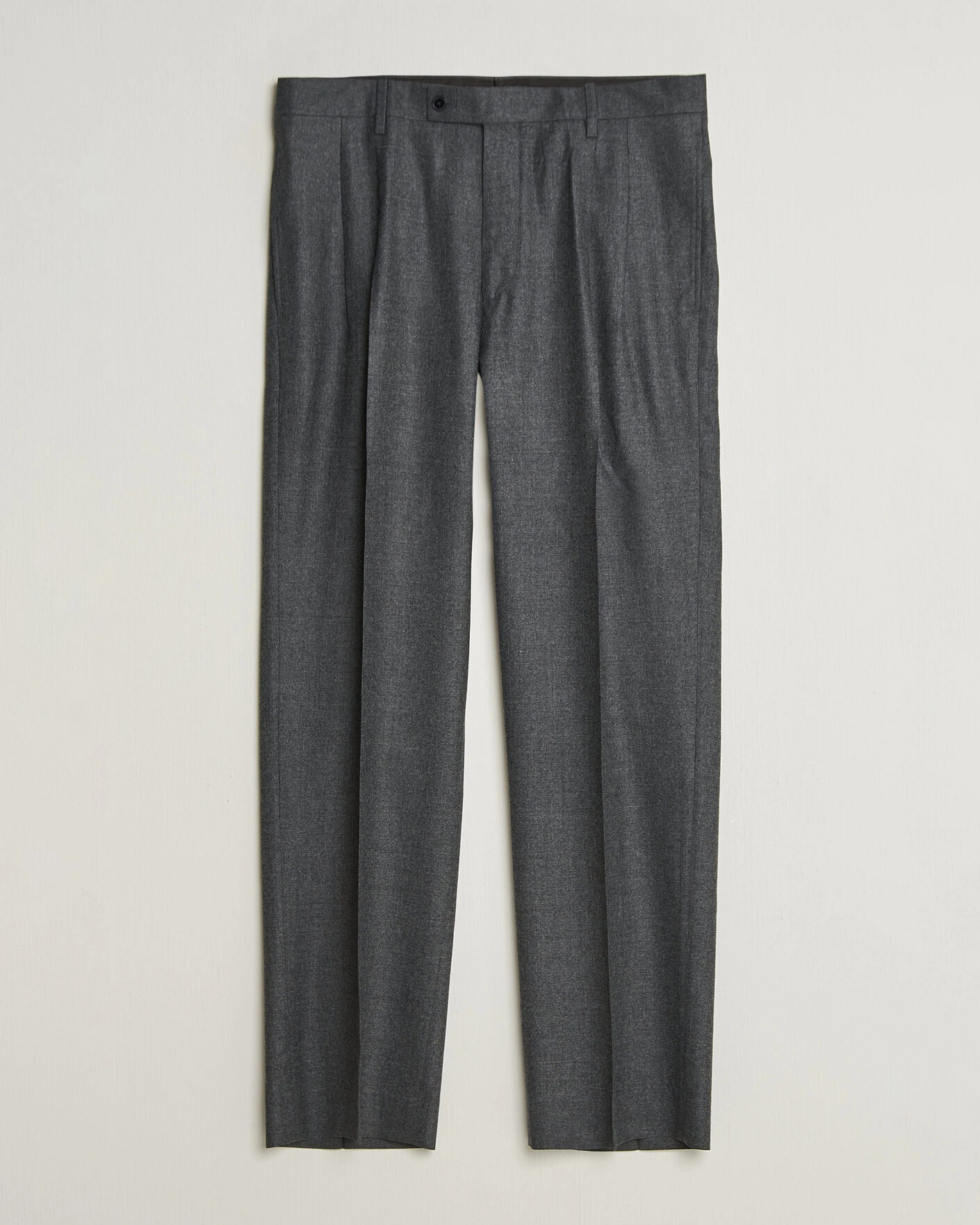 Herr | Byxor | Auralee | Super Light Wool Pants Charcoal