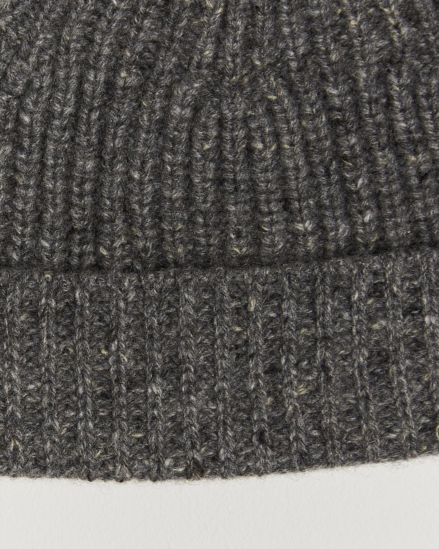 Herr | Mössor | Auralee | Cashmere Nep Knit Cap Mix Gray