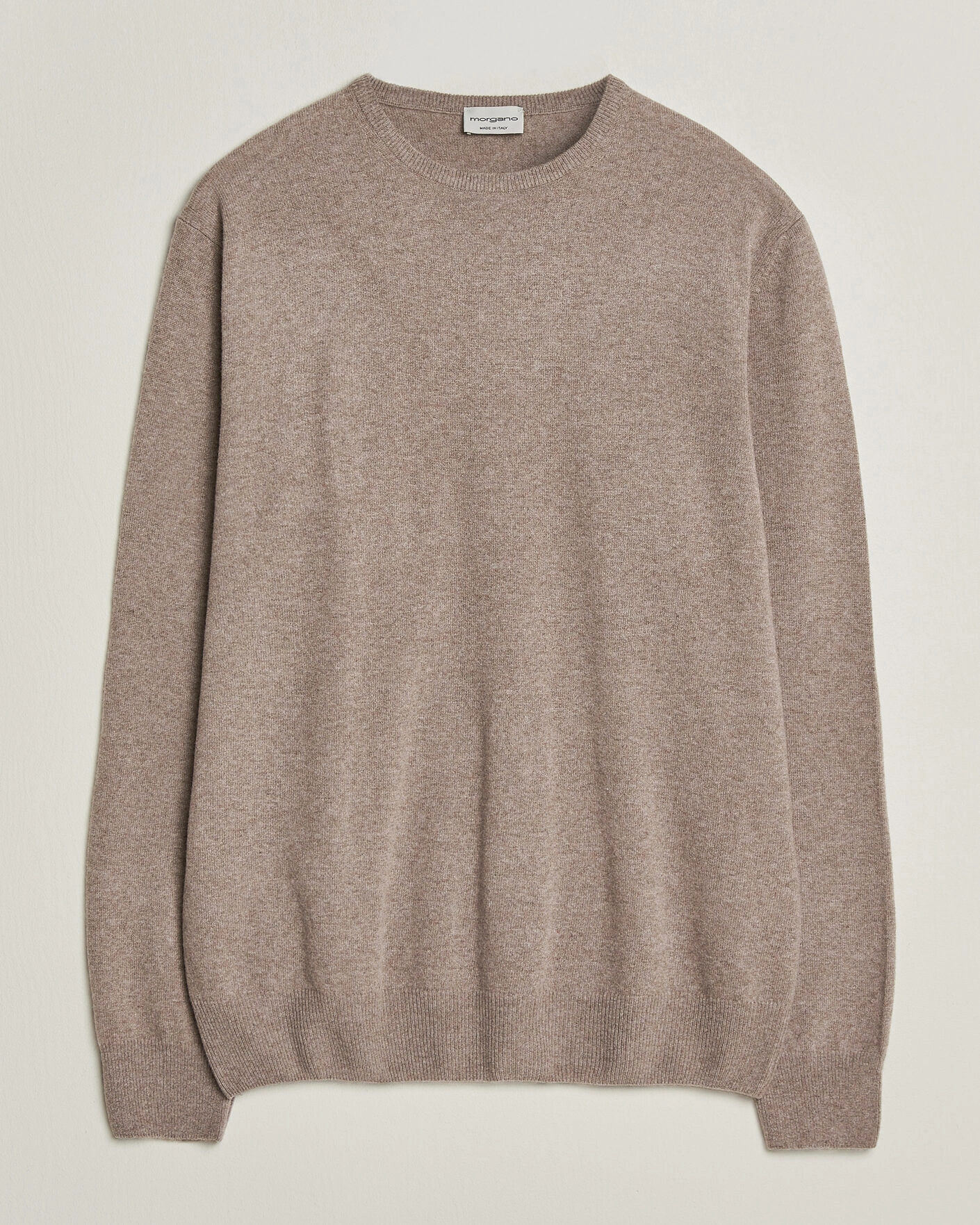 Herr | Tröjor | Morgano | Wool/Cashmere Crewneck Walnut