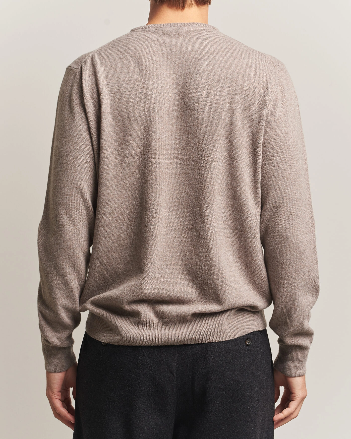 Herr | Tröjor | Morgano | Wool/Cashmere Crewneck Walnut