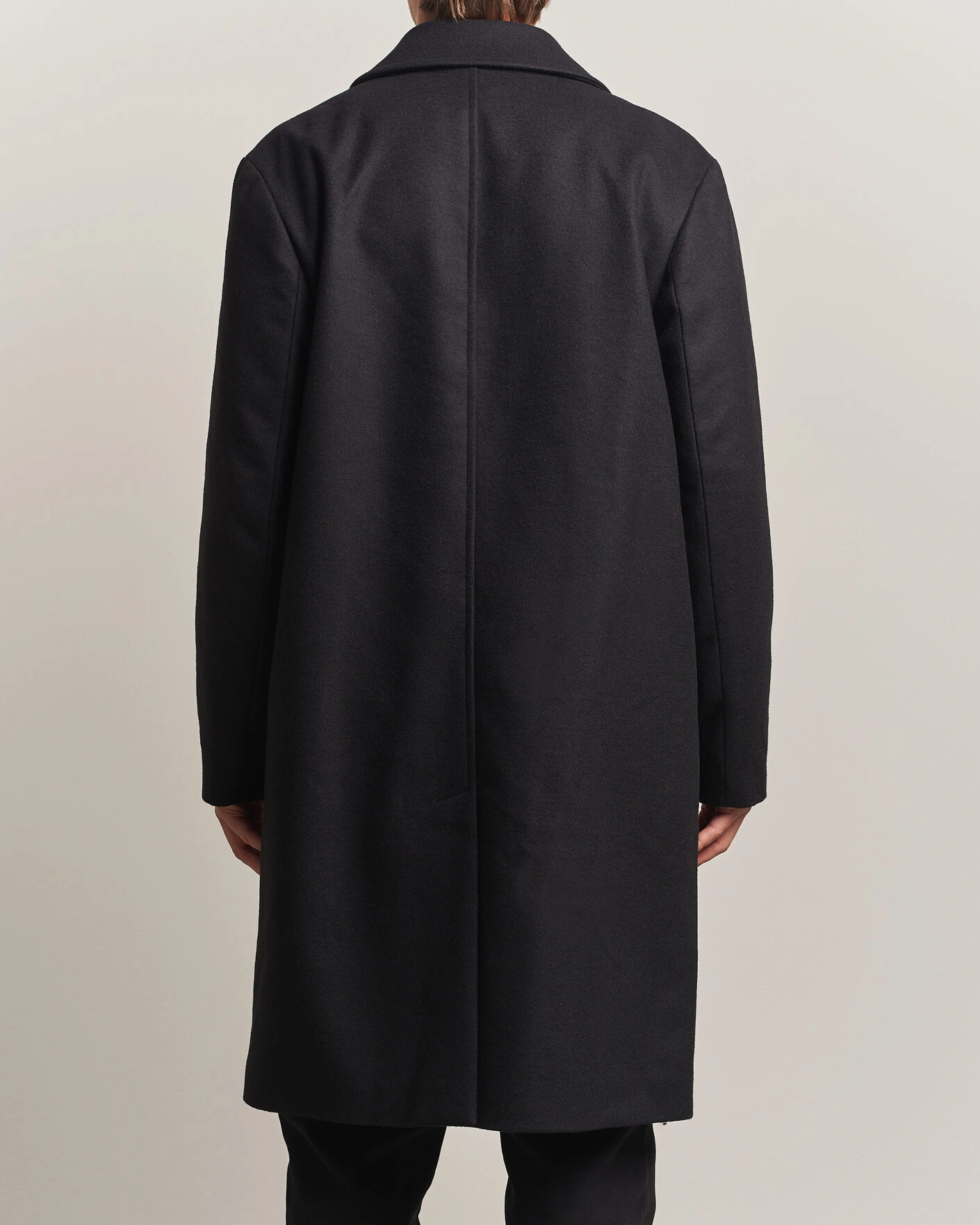 Herr | Jackor | A Day's March | Shamrock Wool Car Coat Black