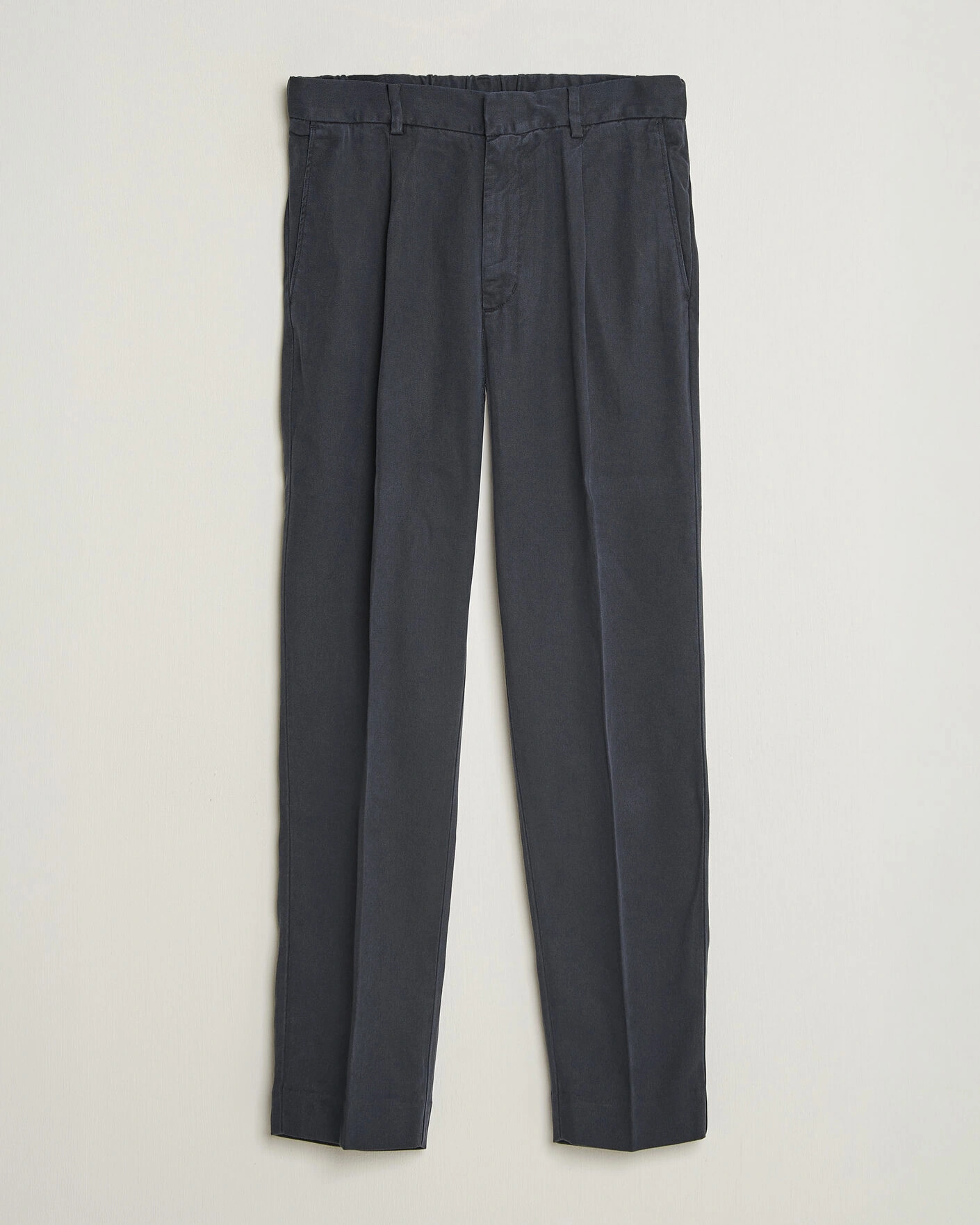 Herr | Byxor | A Day's March | Smart Lyocell Trousers Navy