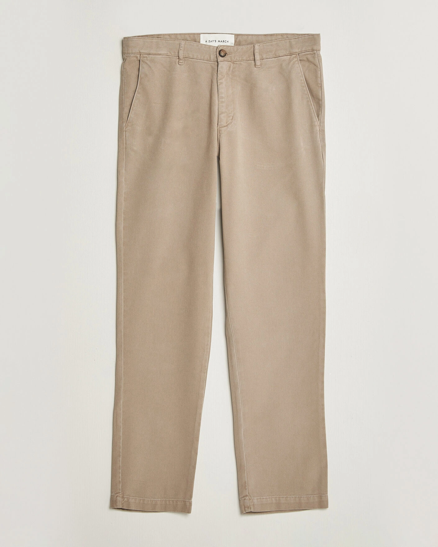 Herr | Byxor | A Day's March | Miller Cotton/Lyocell Trousers Greige