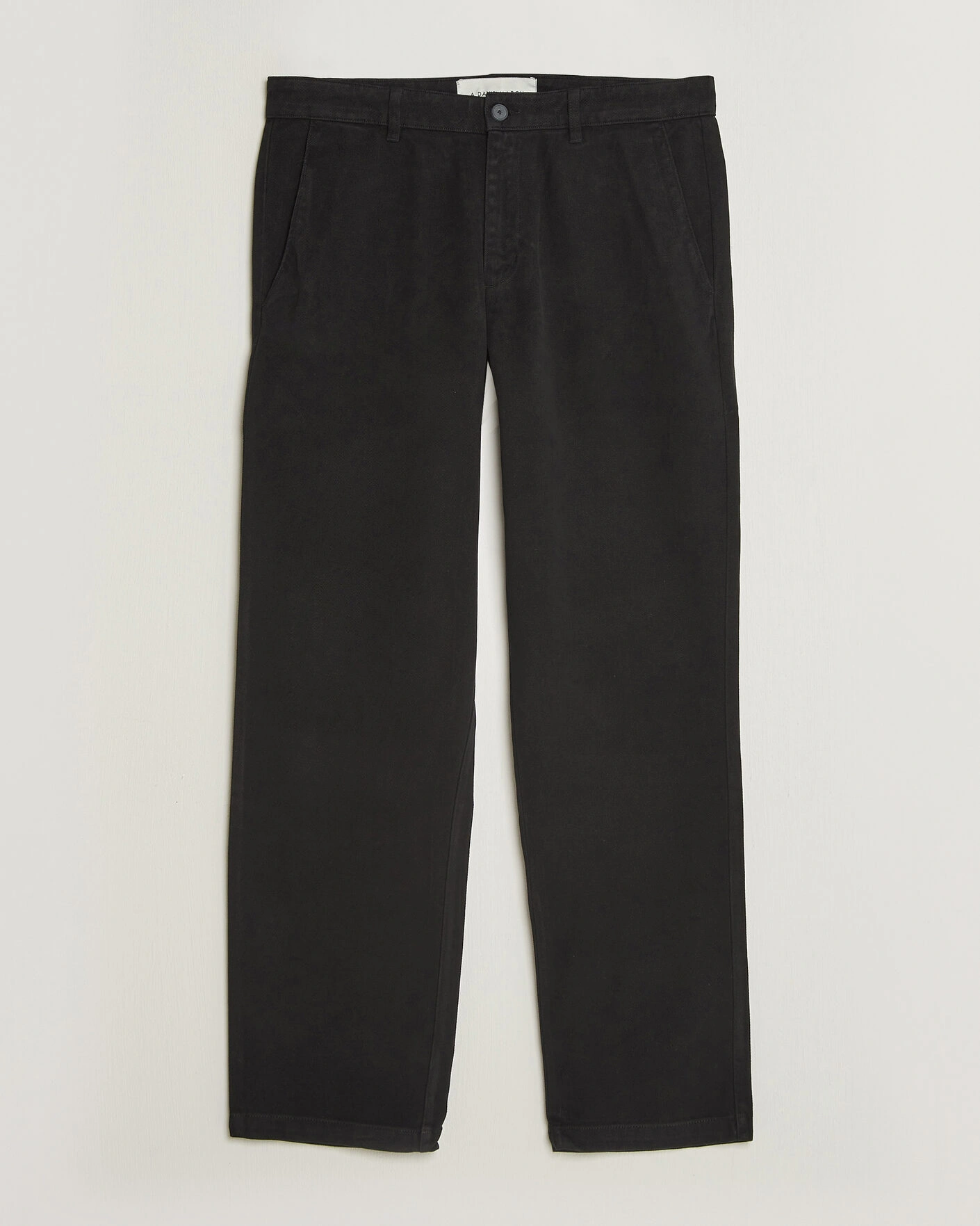 Herr | Byxor | A Day's March | Miller Cotton/Lyocell Trousers Black
