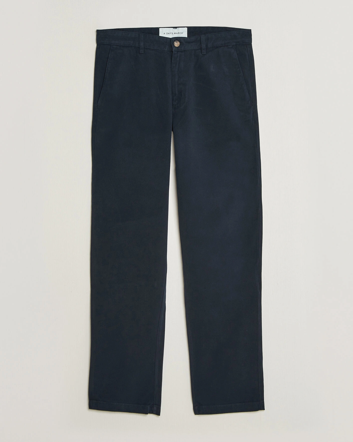 Herr | Byxor | A Day's March | Miller Cotton/Lyocell Trousers Navy