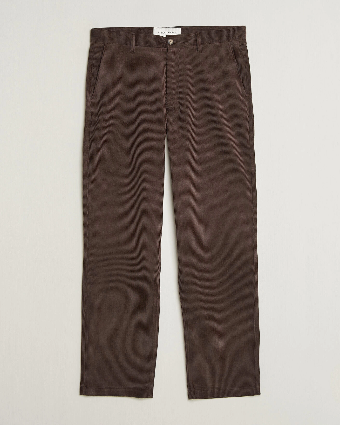 Herr | Byxor | A Day's March | Redwood Corduroy Trousers Dark Brown