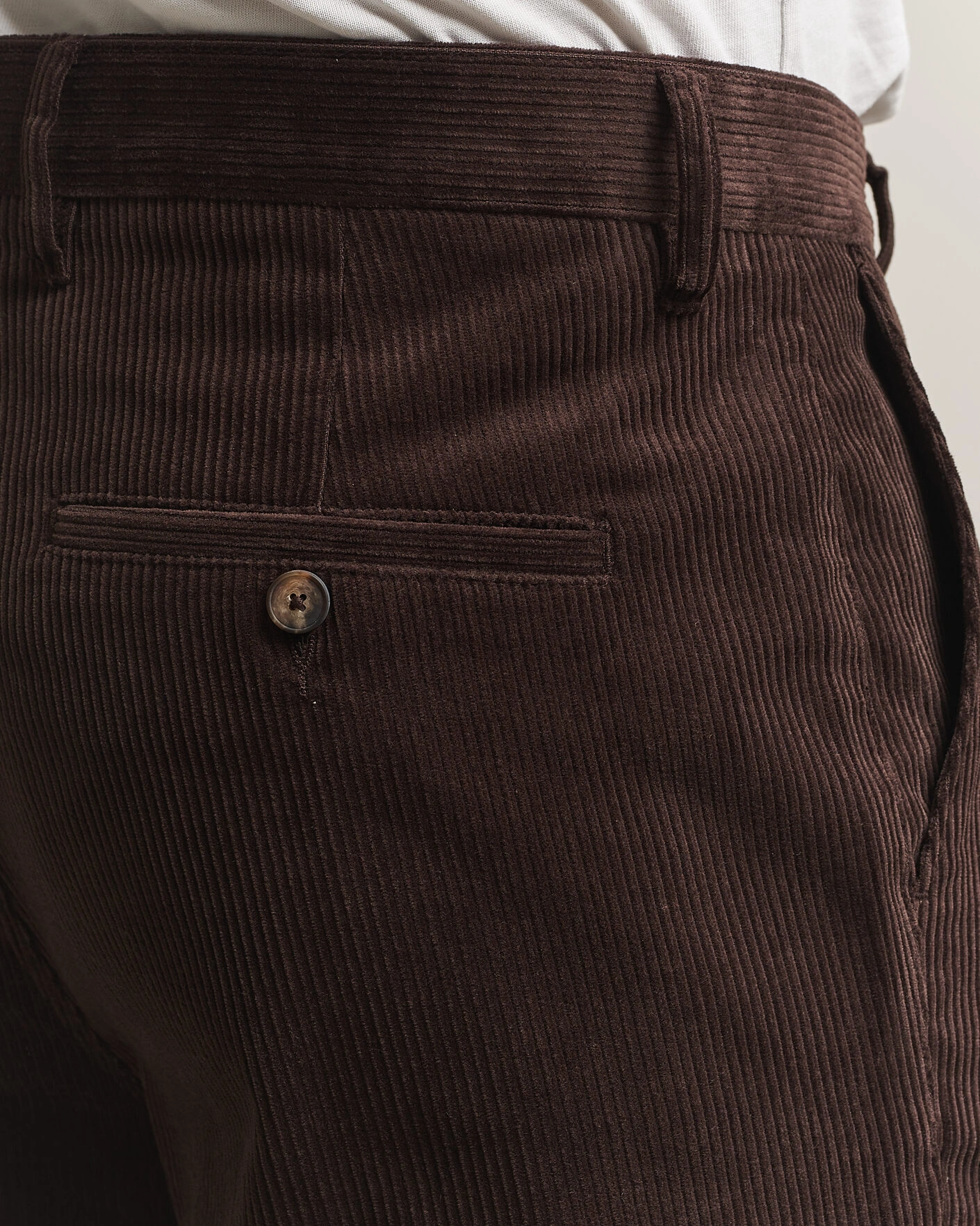 Herr | Byxor | A Day's March | Redwood Corduroy Trousers Dark Brown