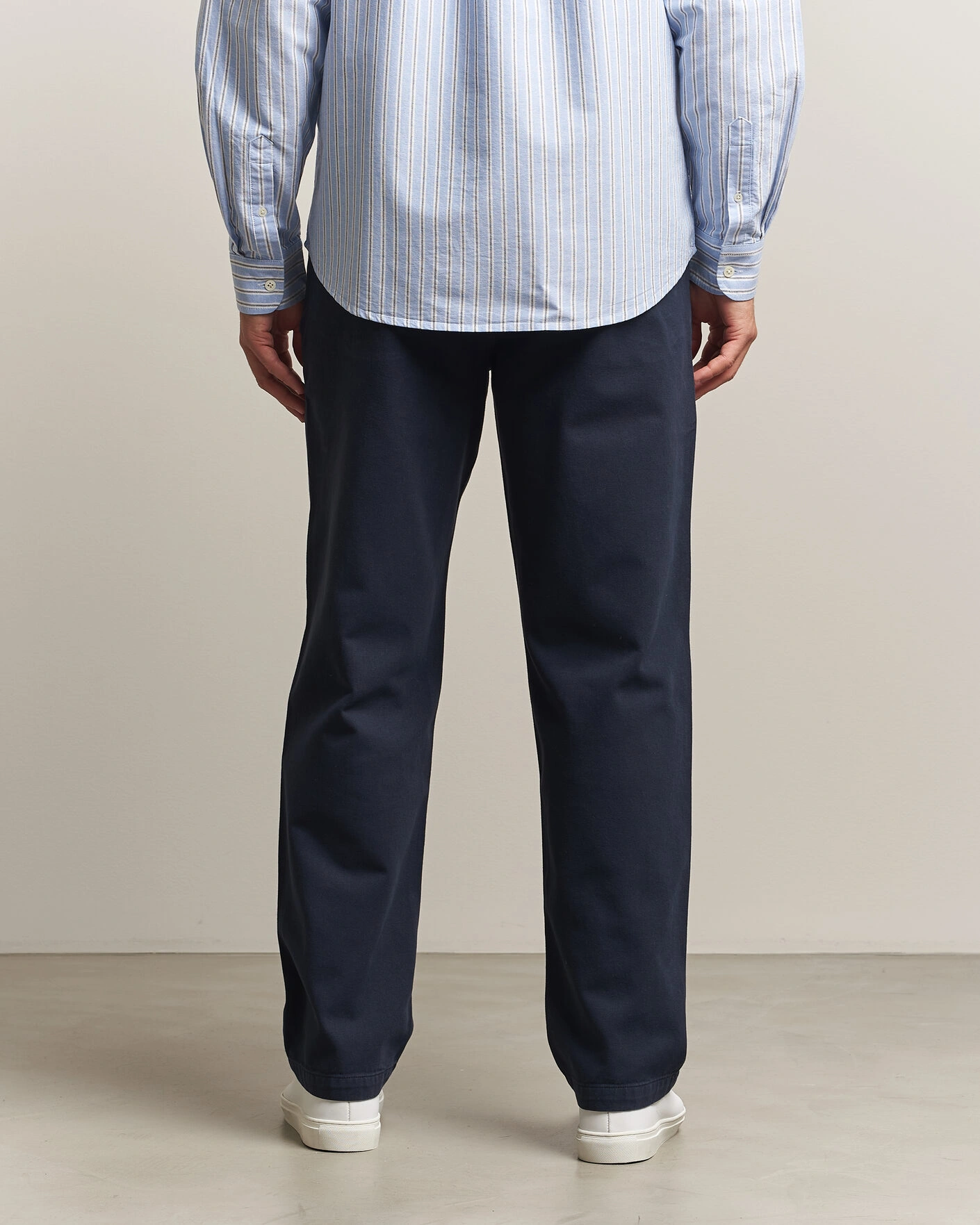 Herr | Byxor | A Day's March | Redwood Cotton Chinos Navy