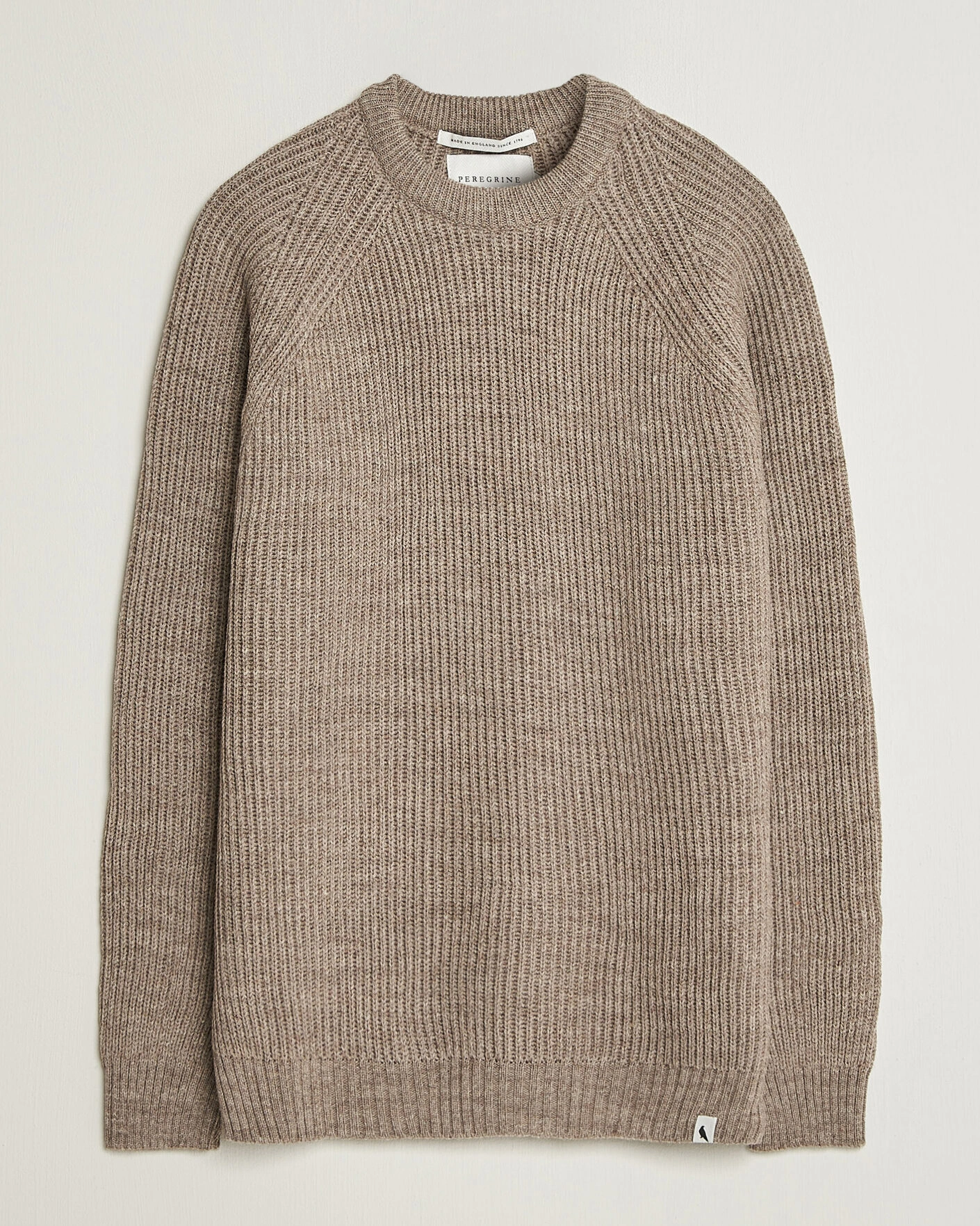 Herr | Tröjor | Peregrine | Ford Knitted Wool Jumper Light Brown