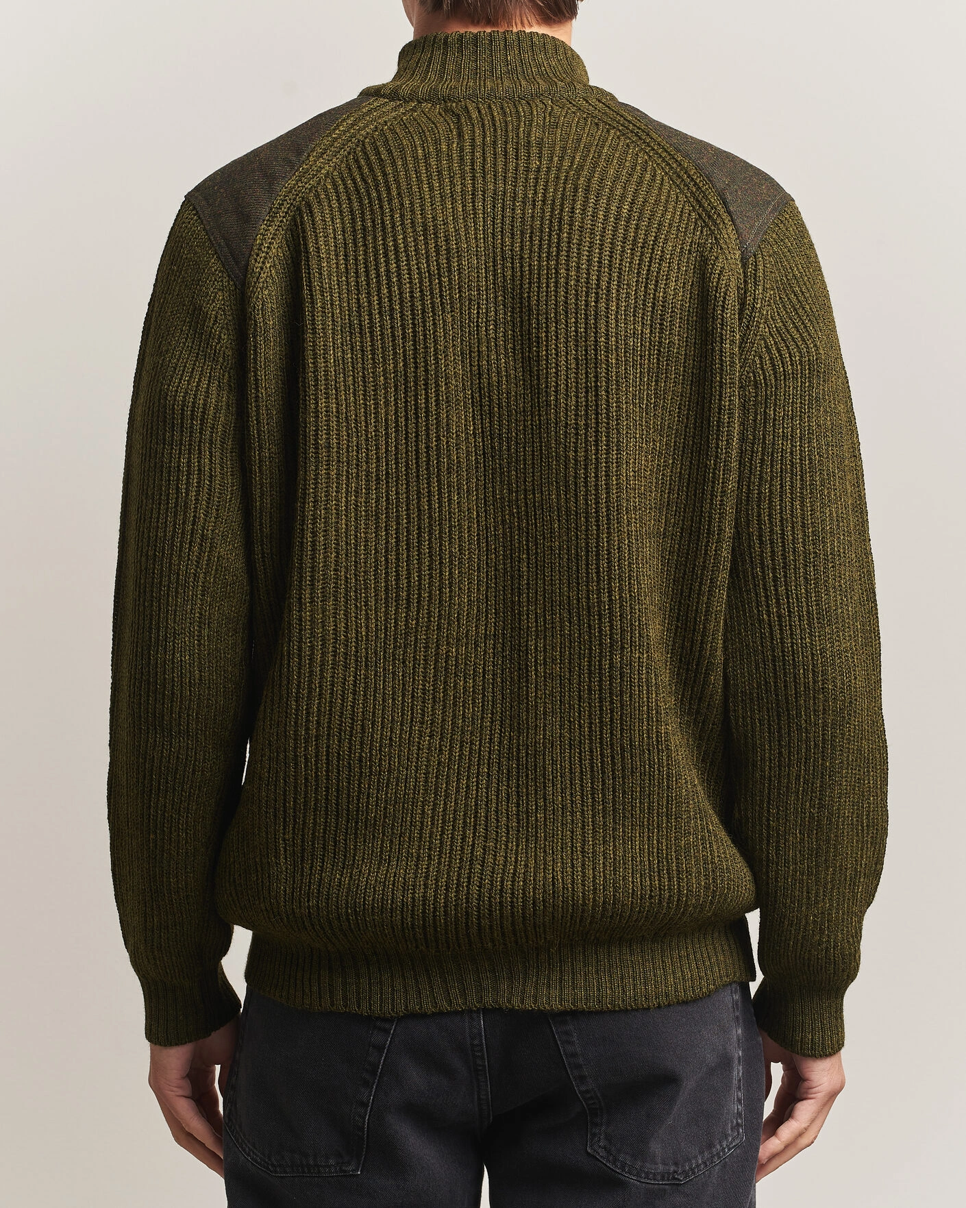 Herr | Tröjor | Peregrine | Foxton Quarter Zip Jumperr Olive