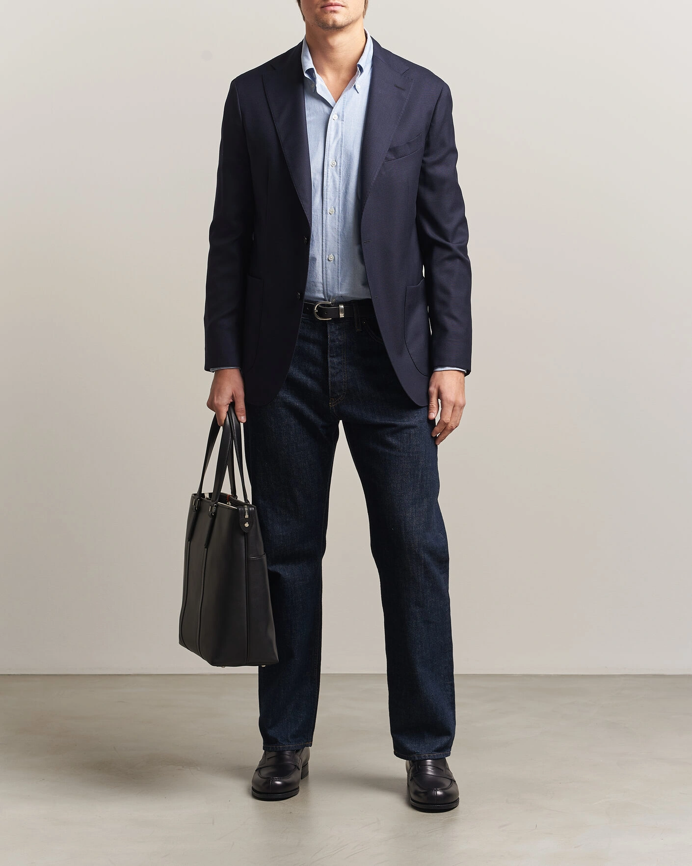 Herr | Kavajer | Boglioli for Care of Carl | Boglioli K Jacket Exclusive Hopsack Blazer Navy