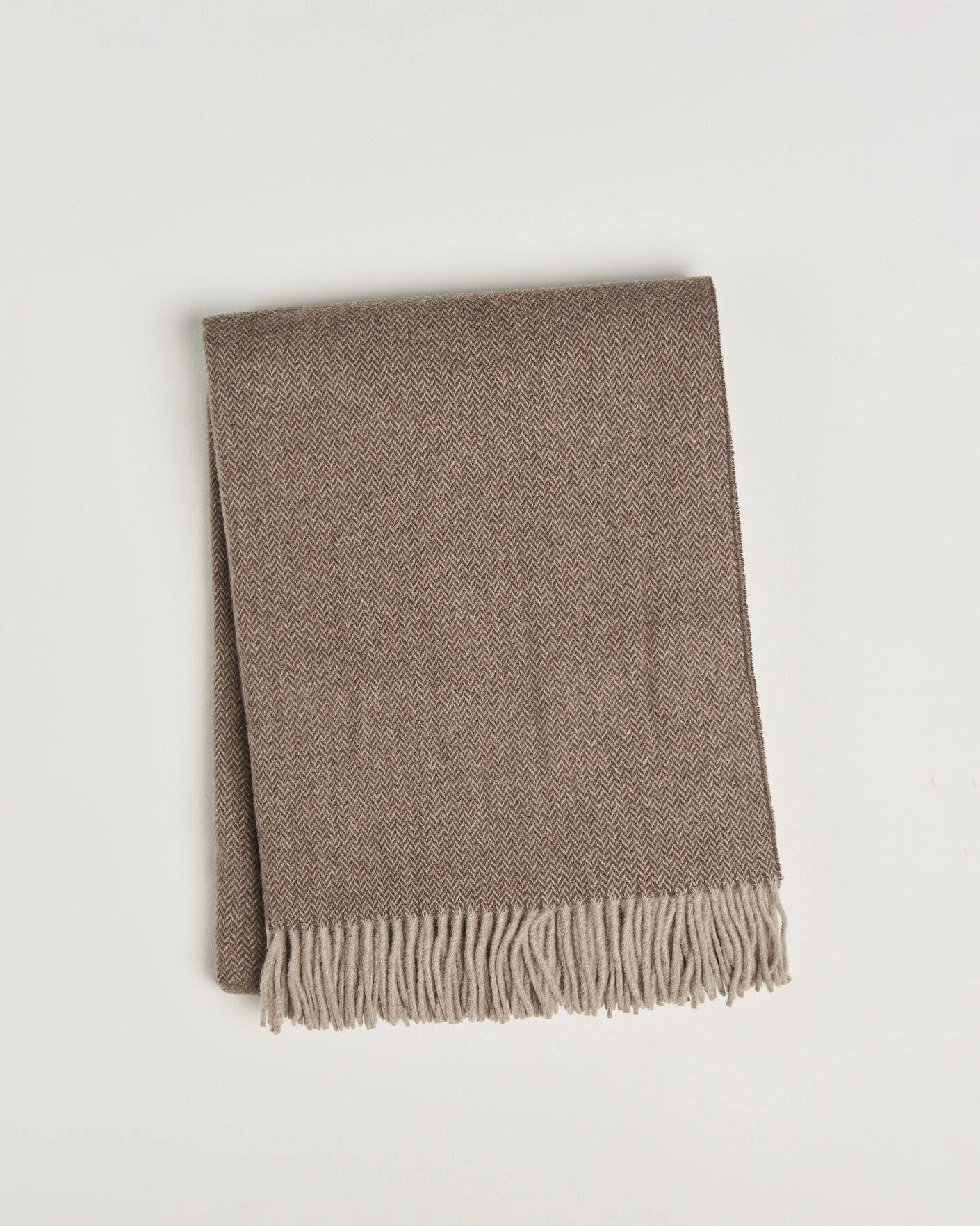Herr | Textilier | Ralph Lauren Home | Jax Wool/Cashmere Throw Blanket Chocolate Brown