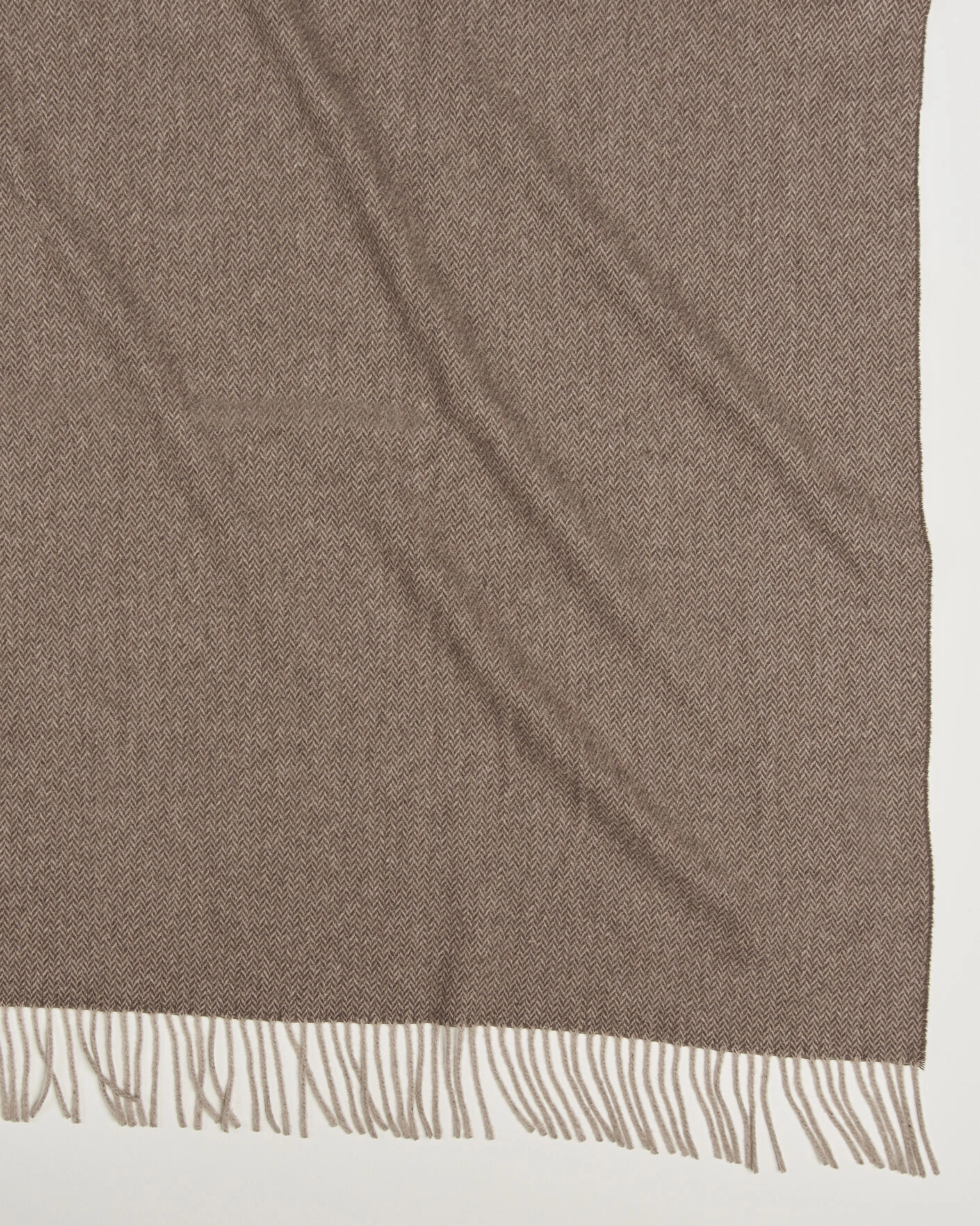 Herr | Textilier | Ralph Lauren Home | Jax Wool/Cashmere Throw Blanket Chocolate Brown