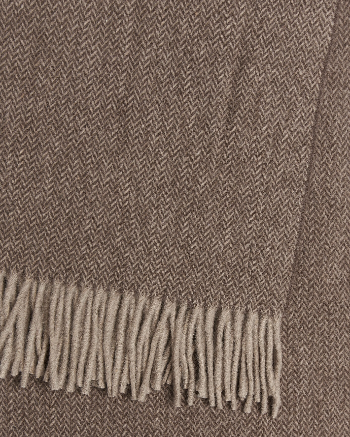 Herr | Textilier | Ralph Lauren Home | Jax Wool/Cashmere Throw Blanket Chocolate Brown
