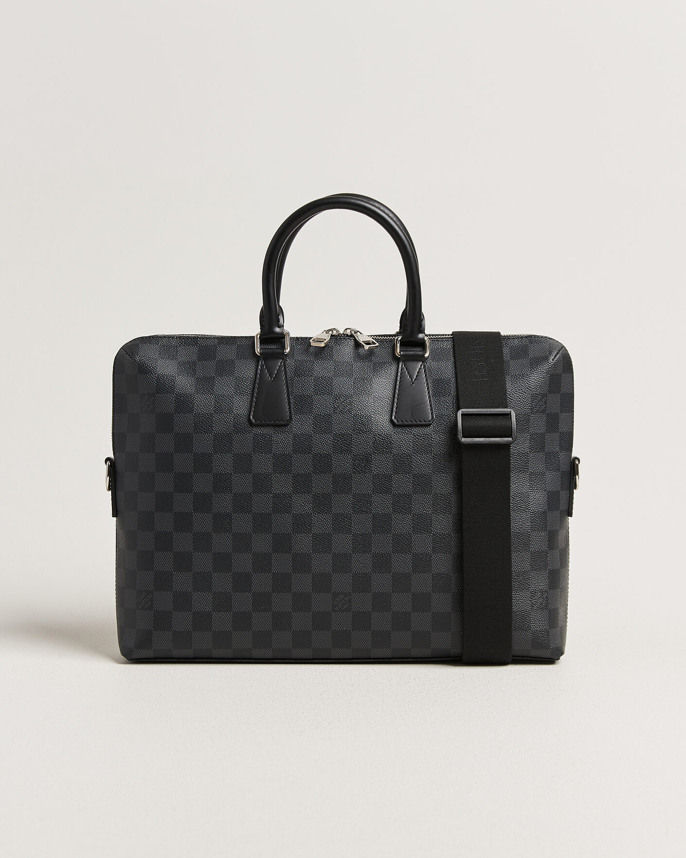 Herr | Pre-Owned & Vintage Bags | Louis Vuitton Pre-Owned | Porte Documents Bag Damier Graphite