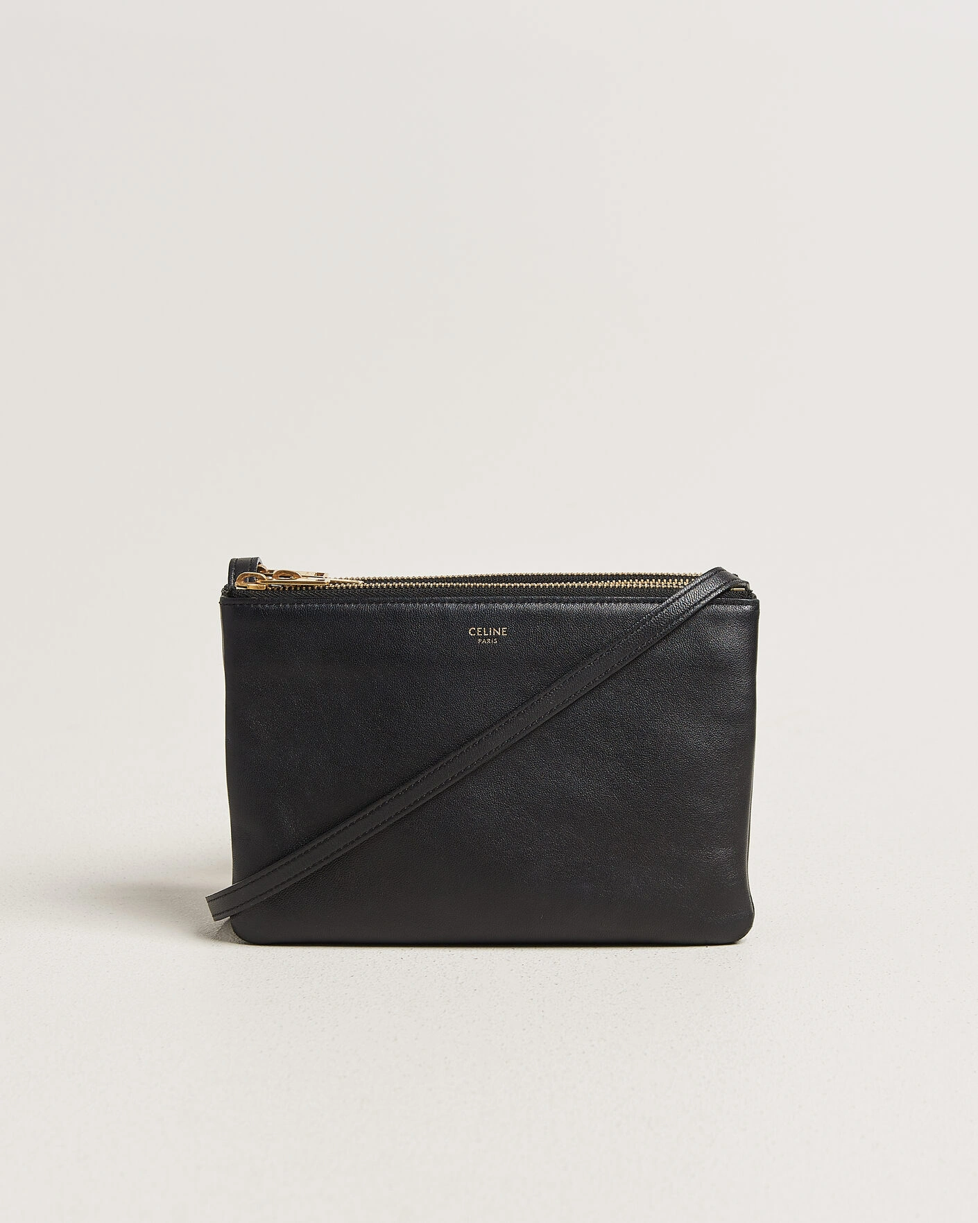 Herr | Pre-Owned & Vintage Bags | Celine Pre-Owned | Trio Bag Small Leather Black