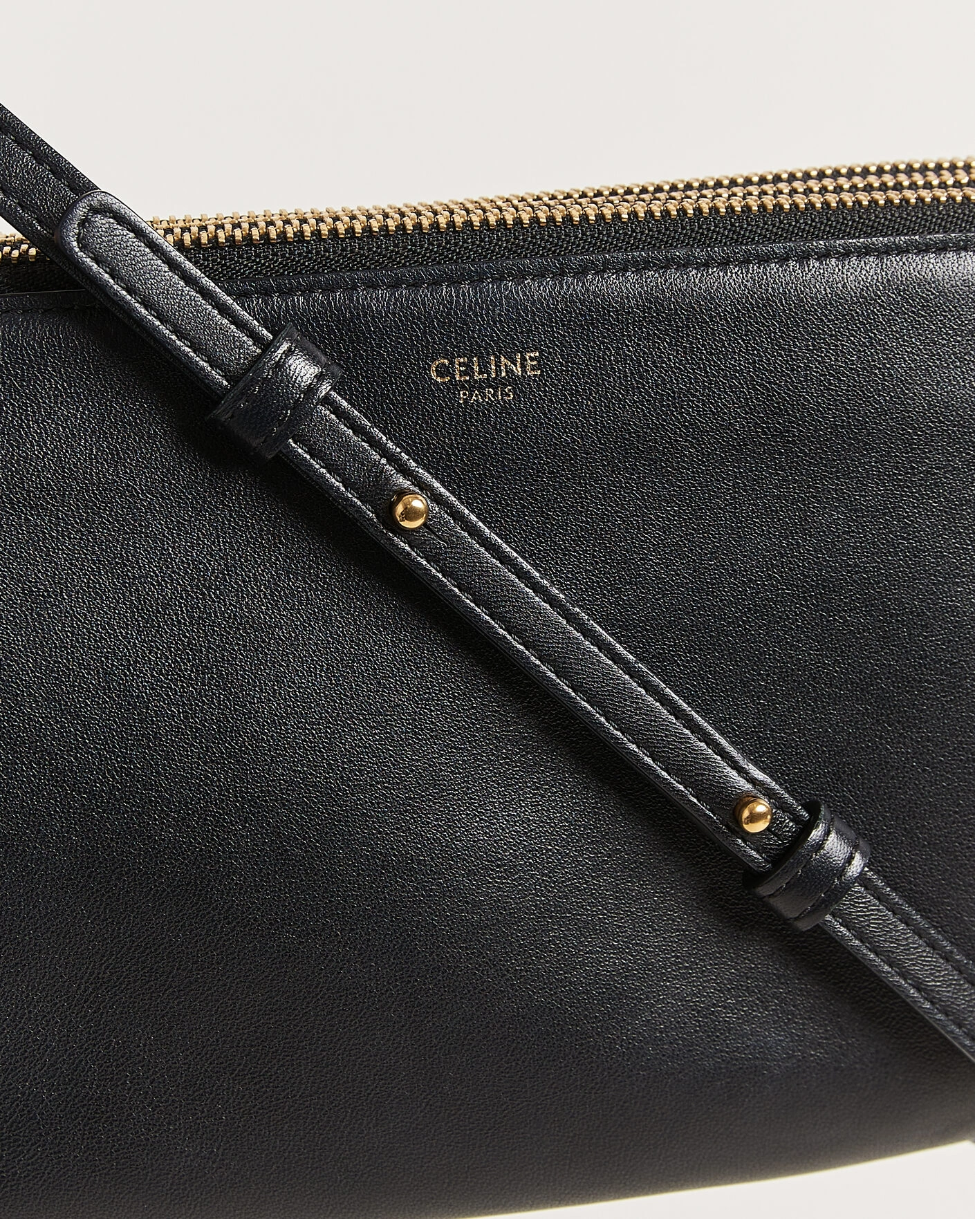 Herr | Pre-Owned & Vintage Bags | Celine Pre-Owned | Trio Bag Small Leather Black