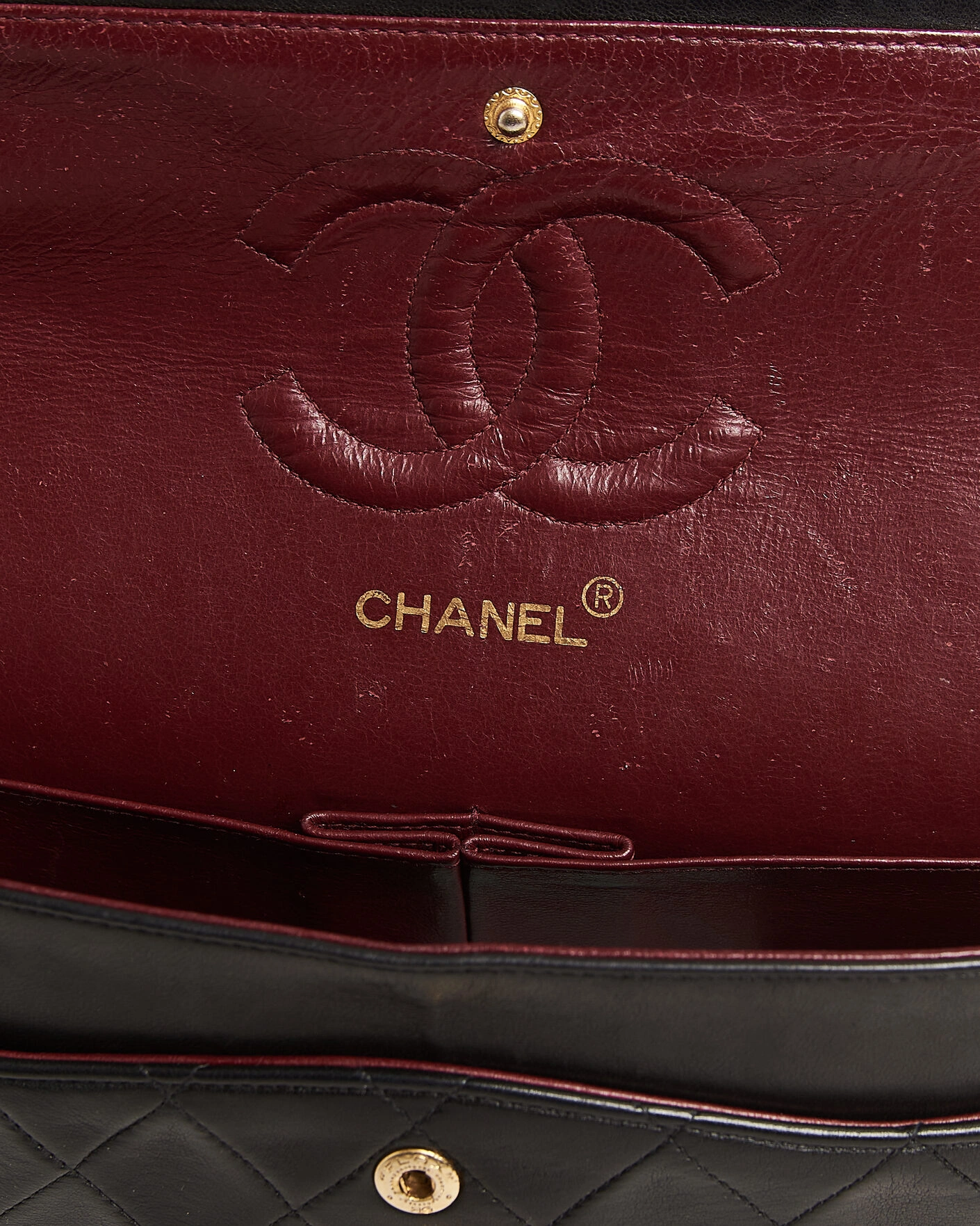 Herr | Pre-Owned & Vintage Bags | Chanel Pre-Owned | Classic Medium Double Flap Bag Lambskin Black