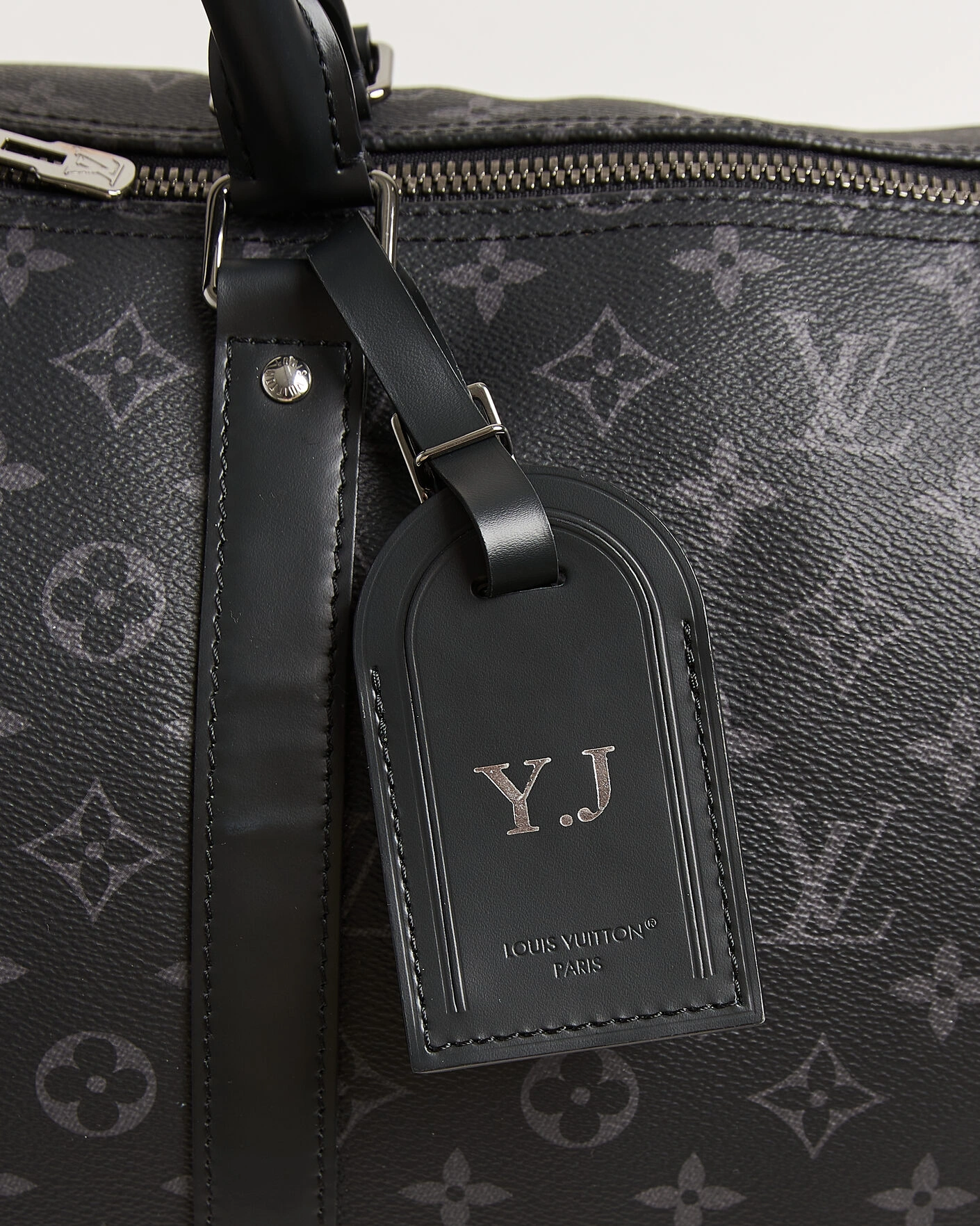 Herr | Pre-Owned & Vintage Bags | Louis Vuitton Pre-Owned | Keepall 55 Bandoulière Monogram Eclipse