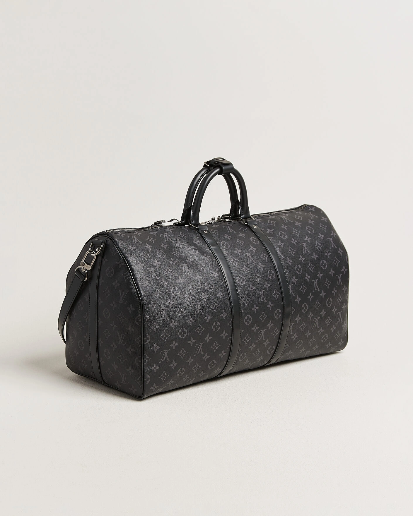 Herr | Pre-Owned & Vintage Bags | Louis Vuitton Pre-Owned | Keepall 55 Bandoulière Monogram Eclipse