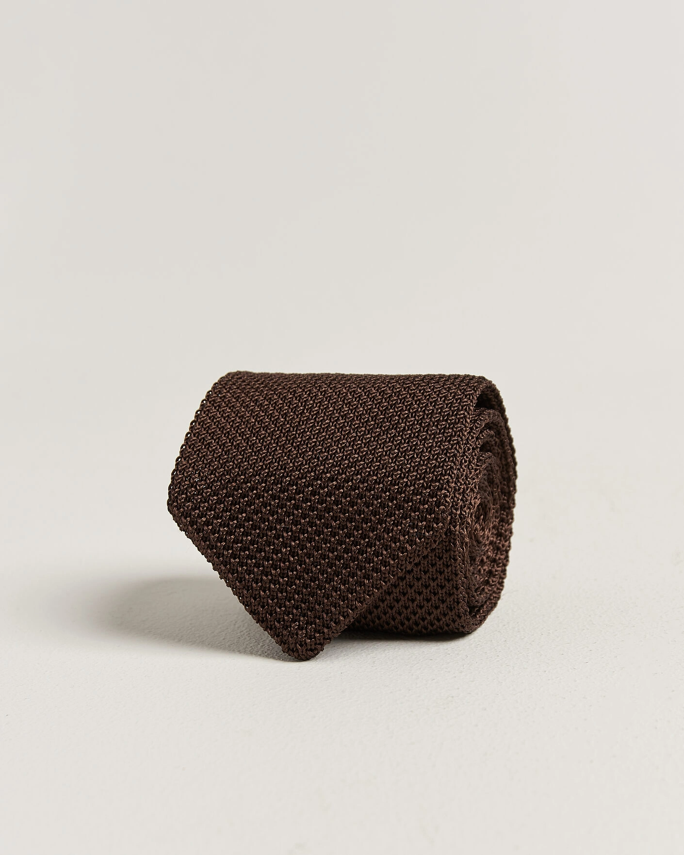 Herr | Gant Silk Knitted Tie Shadow Brown | Gant | Silk Knitted Tie Shadow Brown
