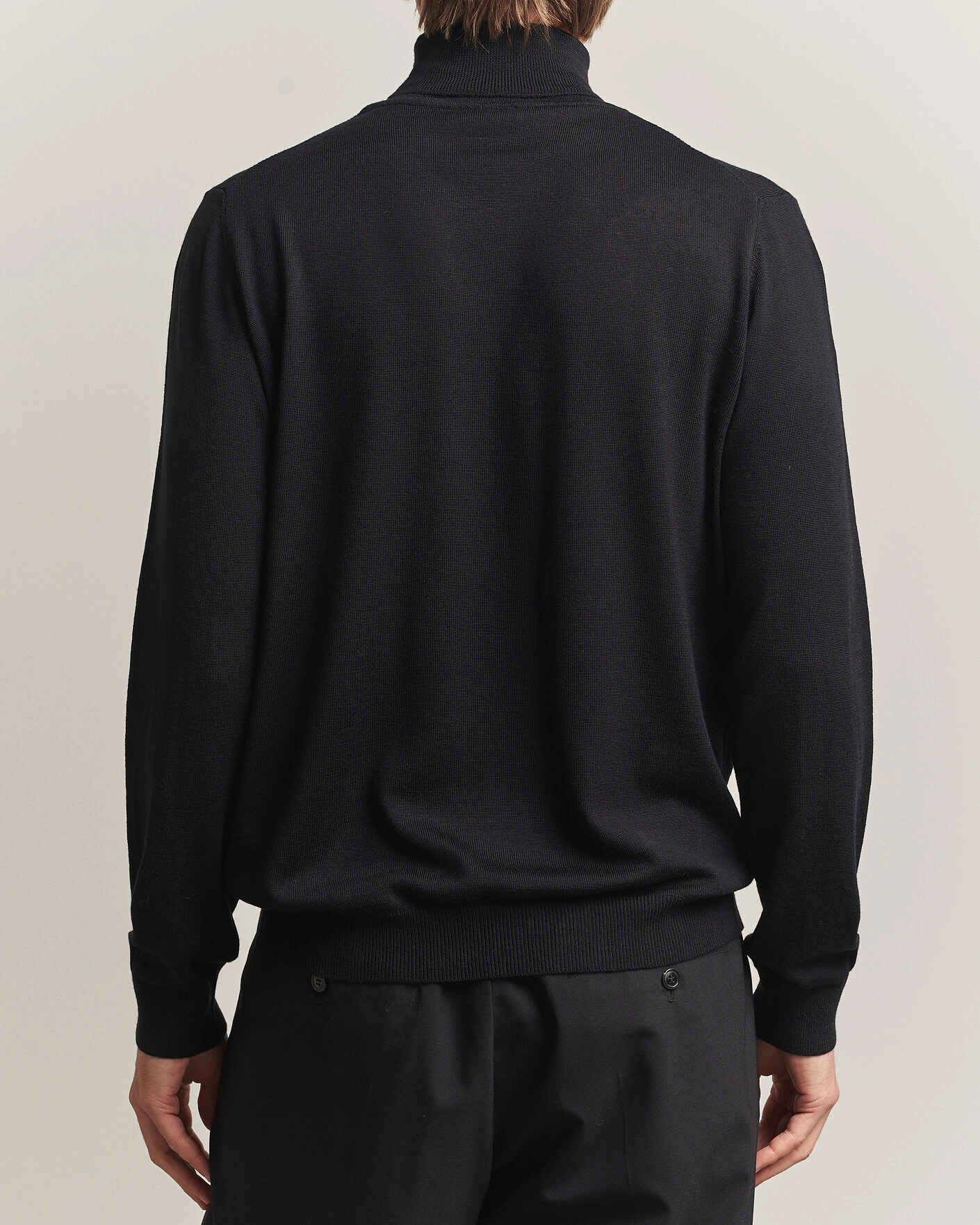 Herr | Tröjor | Filippa K | Merino Knitted Turtleneck Black