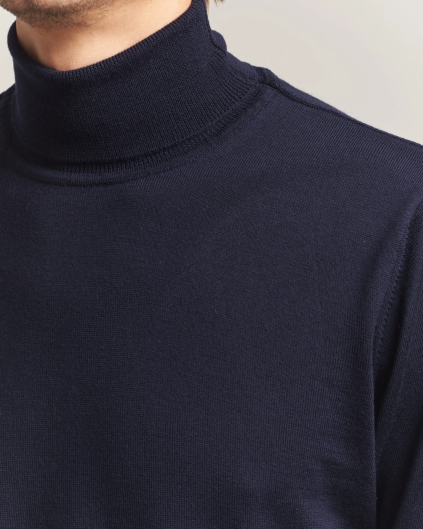 Herr | Tröjor | Filippa K | Merino Knitted Turtleneck Navy