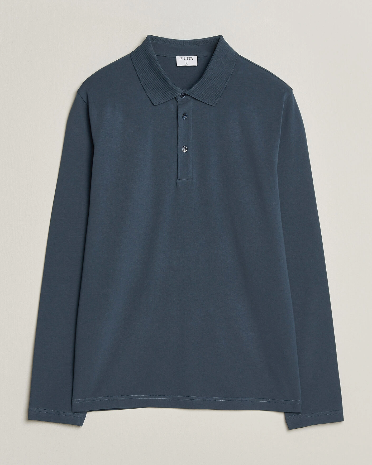 Herr | Pikéer | Filippa K | Luke Lycra Polo Shirt Stone Blue