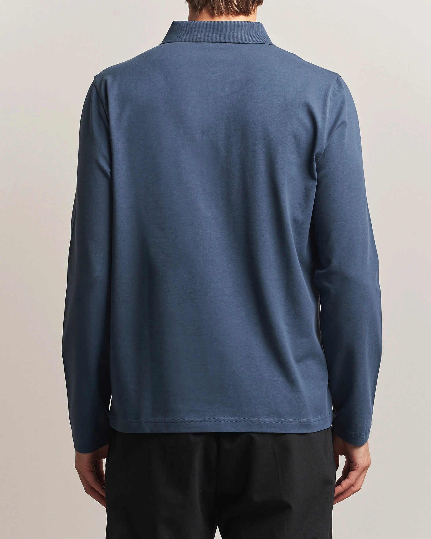 Herr | Pikéer | Filippa K | Luke Lycra Polo Shirt Stone Blue