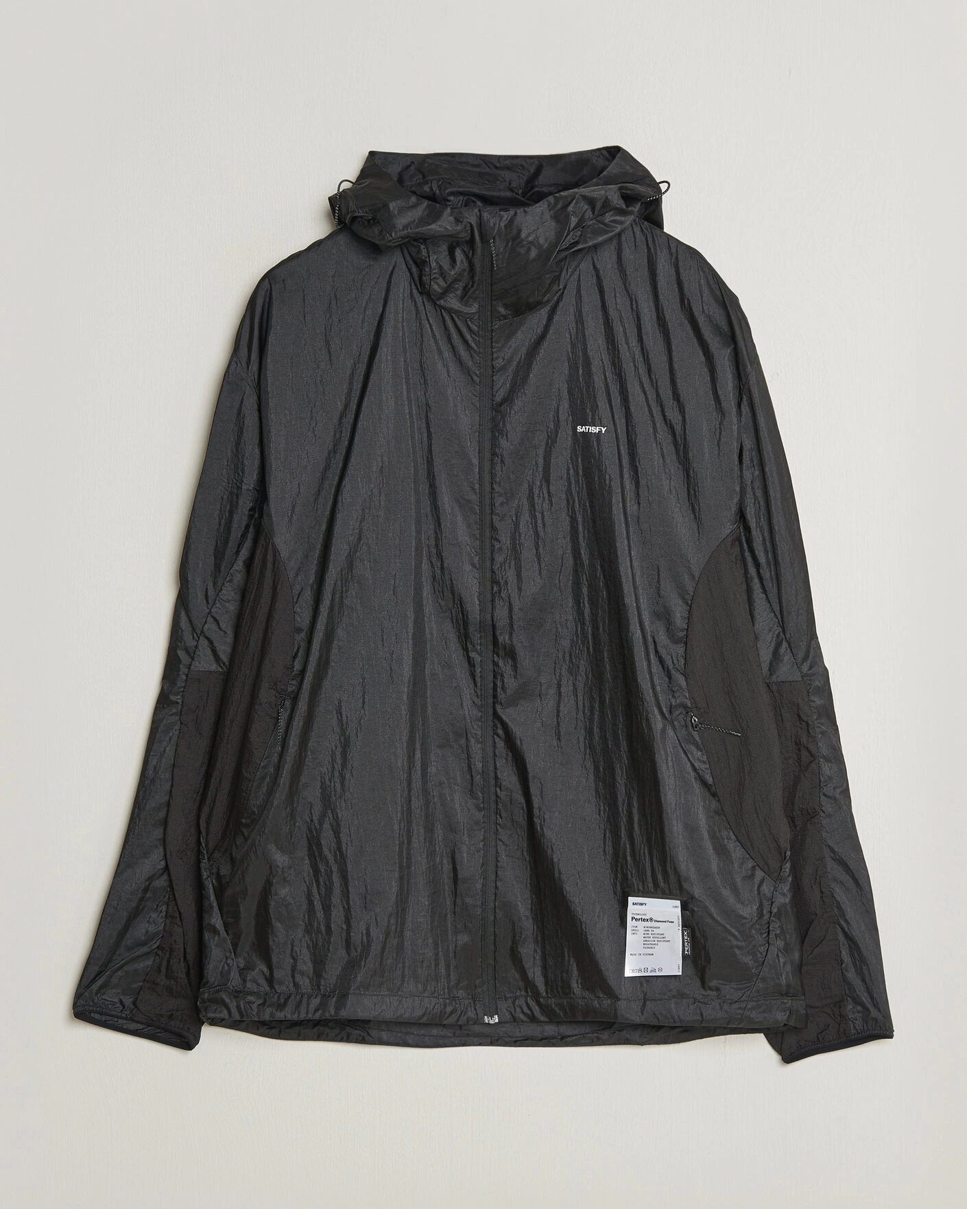 Herr | Jackor | Satisfy | Pertex Diamond Fuse Windbreaker Black