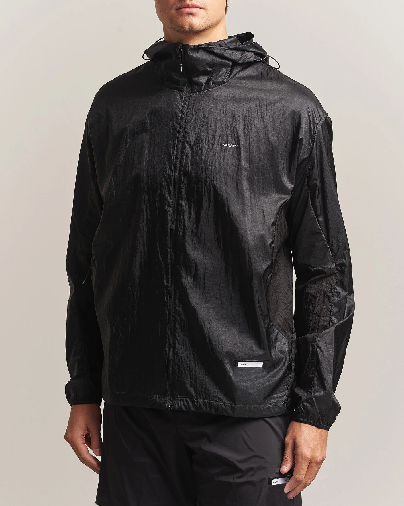 Herr | Jackor | Satisfy | Pertex Diamond Fuse Windbreaker Black
