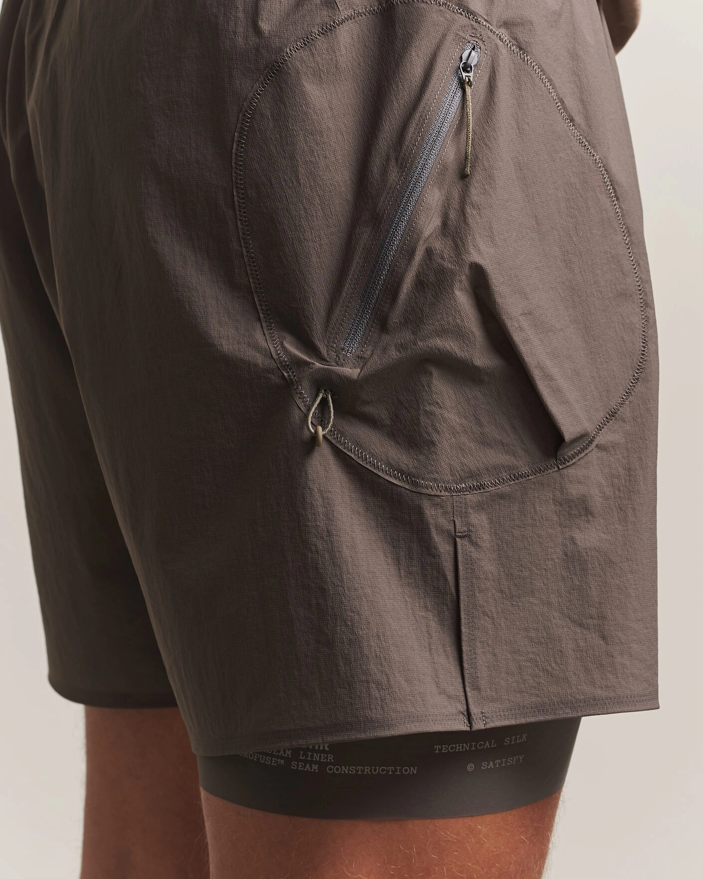 Herr | Shorts | Satisfy | Rippy Cordura 5 Inch Shorts Subterranean
