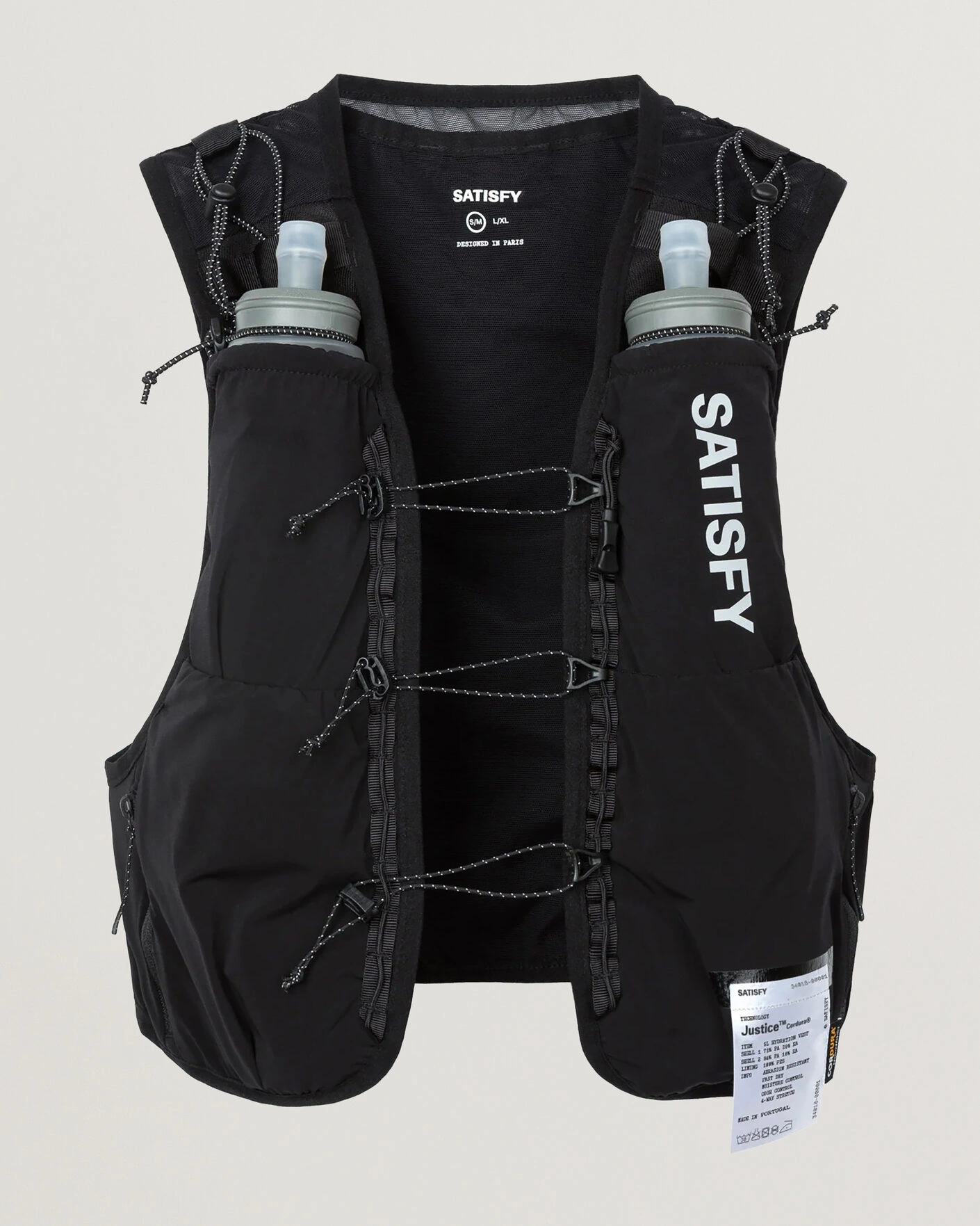 Herr | Active Accessoarer | Satisfy | TechSilk Drift Cordura 5L Hydration Vest Black