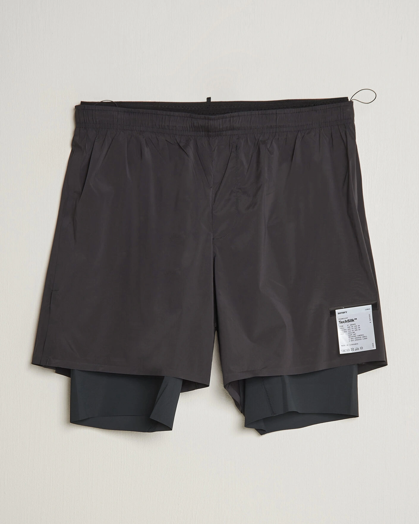 Herr | Shorts | Satisfy | TechSilk 8 Inch Shorts Black